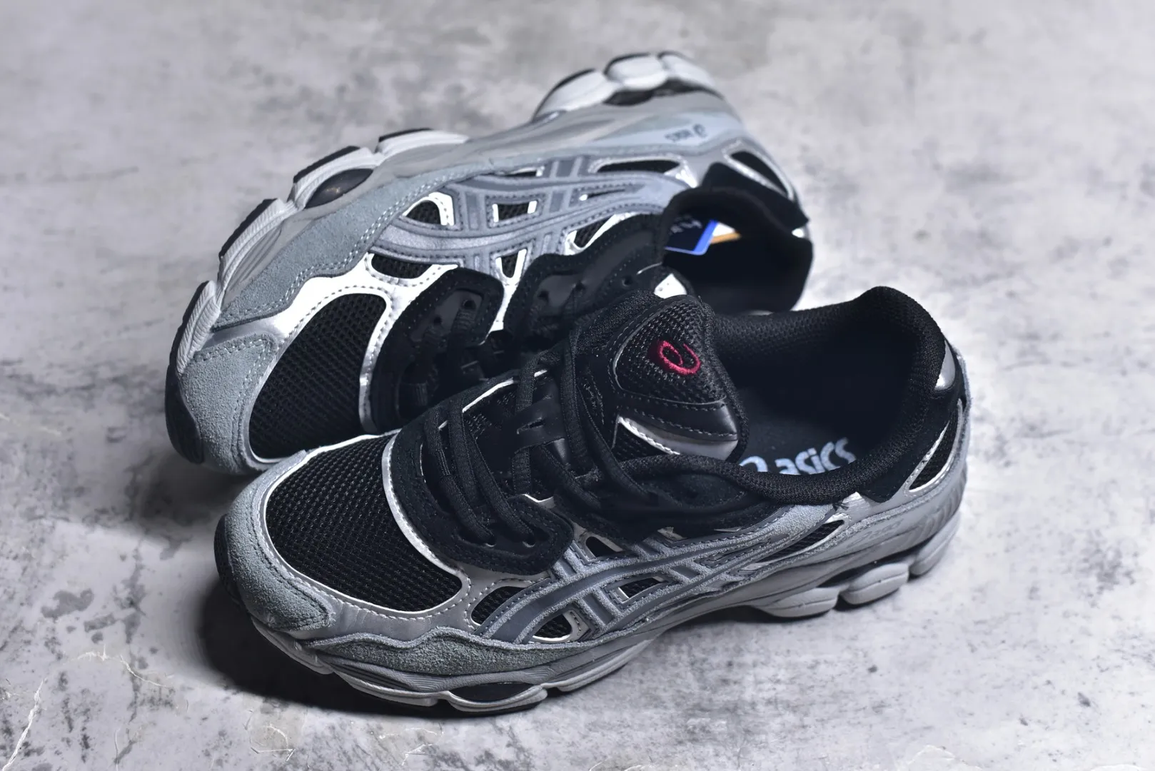 Effortless ASICS GEL-NYC Black Silver High Quality Replica Sneakers – Rep Shoes 645