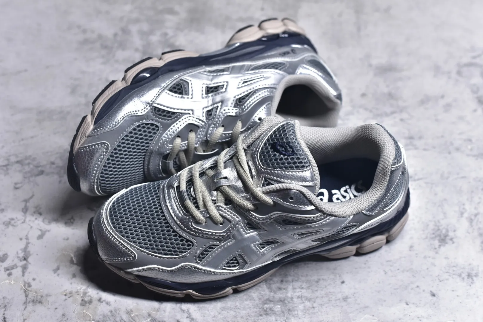 EasyMatch ASICS GEL-NYC Silver Low Top Replica Sneakers with High Quality Rep Shoes 650