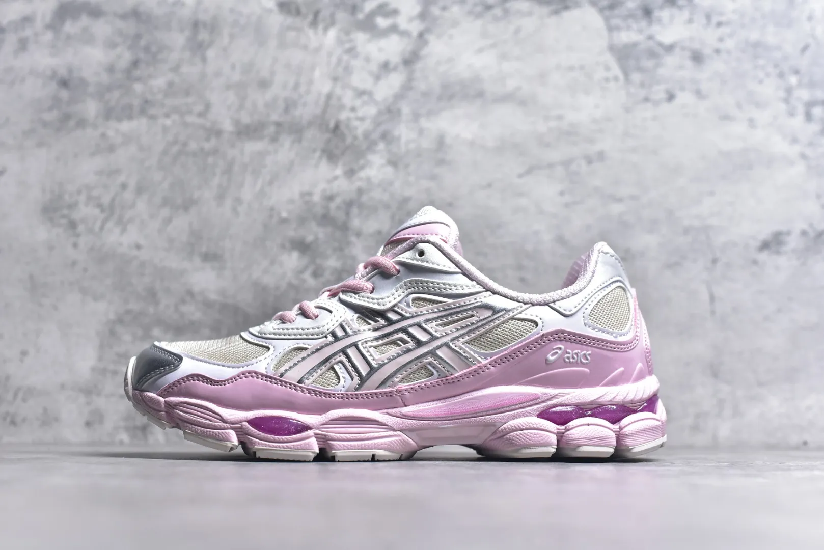 ZeroBulk ASICS GEL-NYC Silver Pink Low Top Replica Sneakers with 1:1 Quality Rep Shoes 644