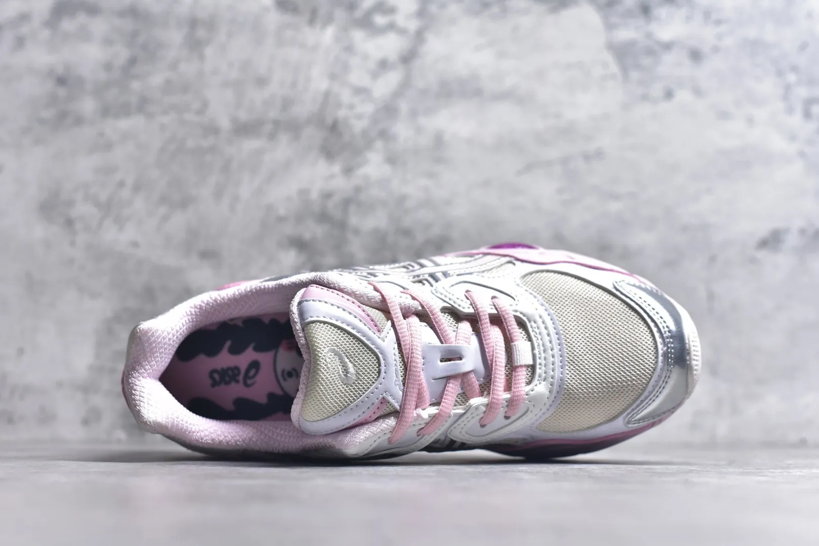 ZeroBulk ASICS GEL-NYC Silver Pink Low Top Replica Sneakers with 1:1 Quality Rep Shoes 644