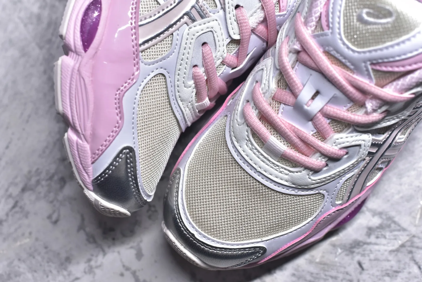 ZeroBulk ASICS GEL-NYC Silver Pink Low Top Replica Sneakers with 1:1 Quality Rep Shoes 644