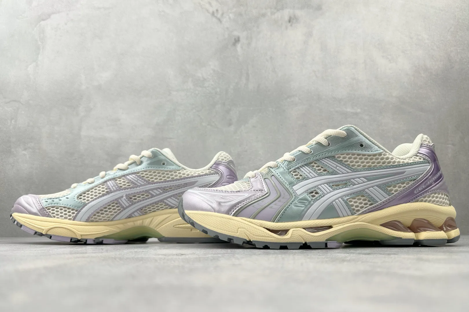ASICS Gel-Kayano 14 Green Purple Replica Sneakers – High Quality ASICS Running Replicas Casual 616