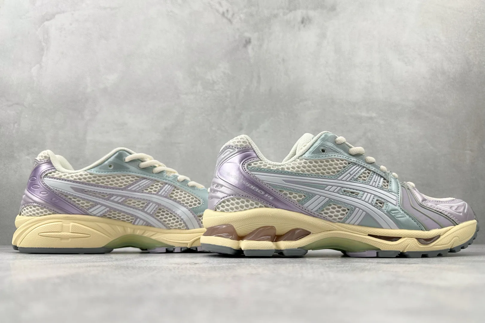 ASICS Gel-Kayano 14 Green Purple Replica Sneakers – High Quality ASICS Running Replicas Casual 616