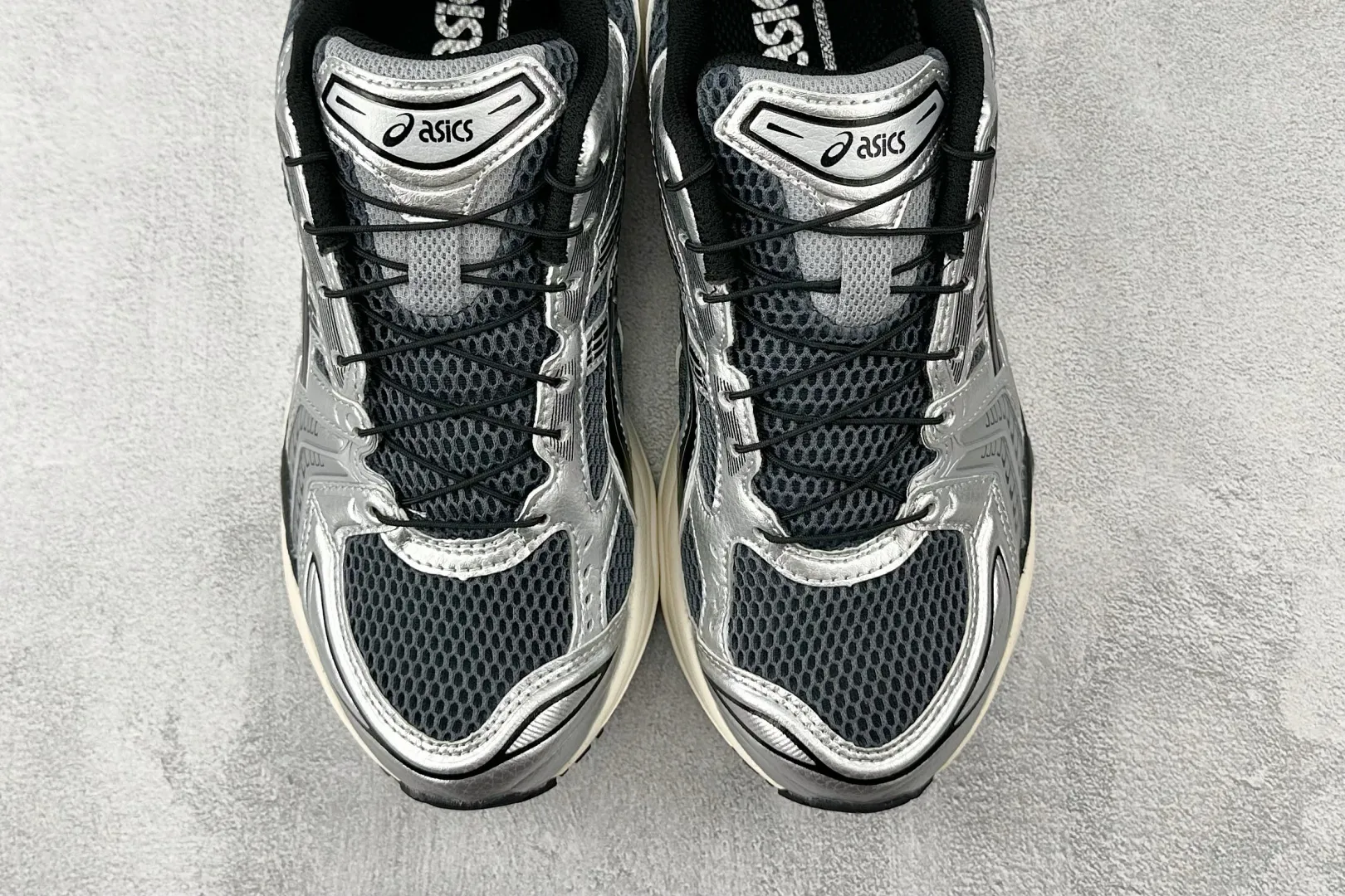 ASICS Gel-Kayano 14 Silver Black Replica Sneakers – High Quality ASICS Running Replicas Lightweight 626