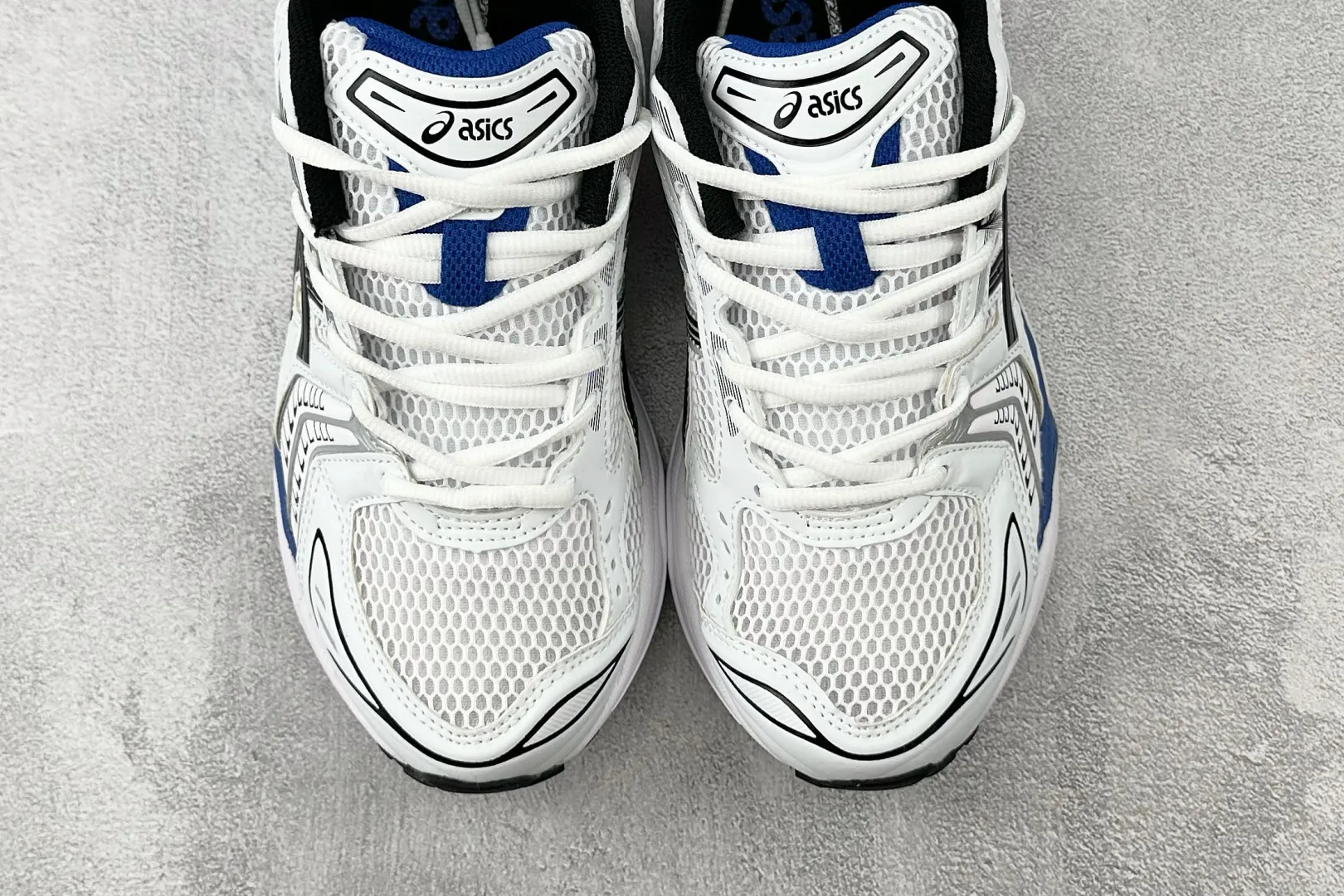 EyeCatching ASICS Gel-Kayano 14 White Blue Rep Shoes – High Quality Replica ASICS Sneakers 614