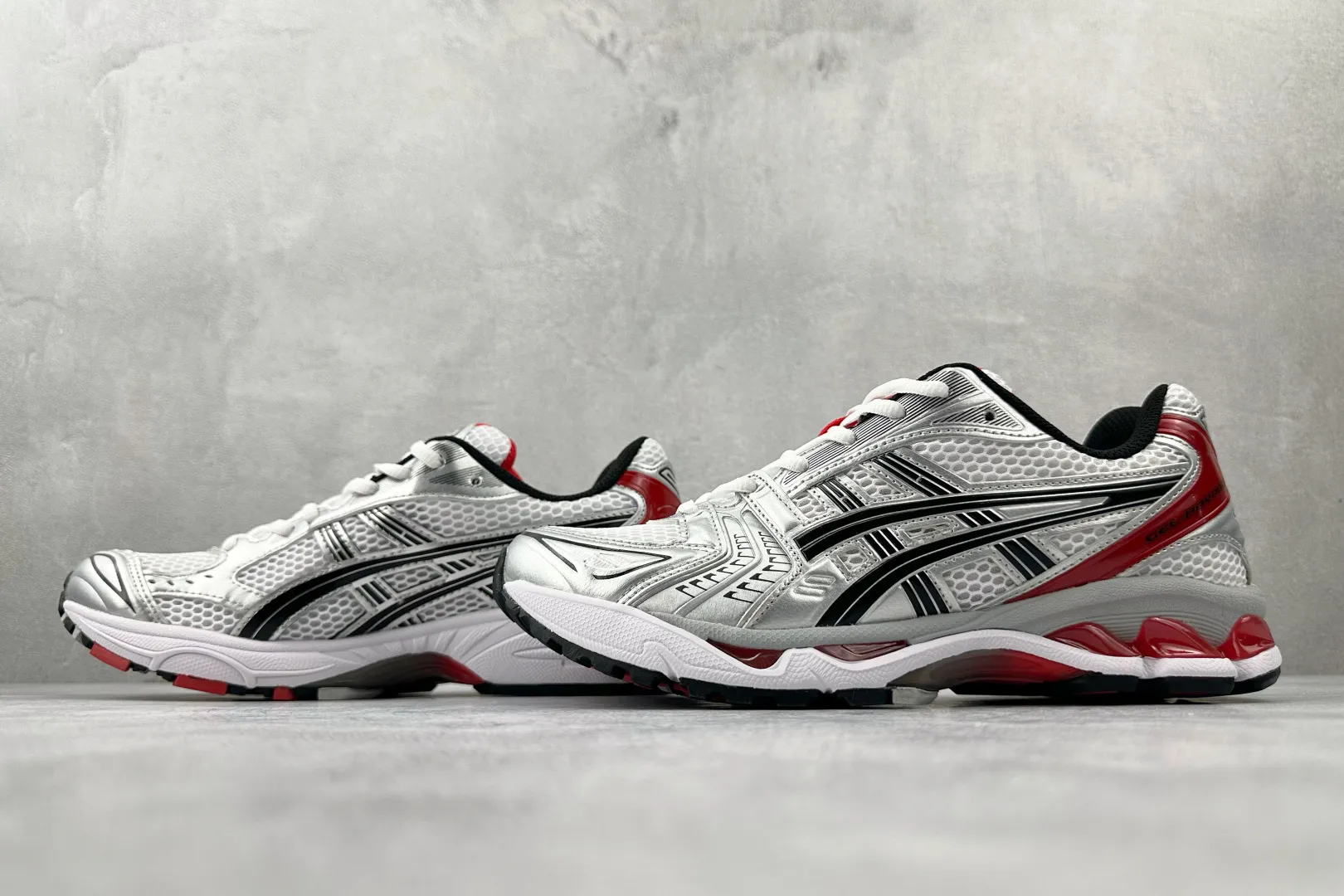 ASICS Gel-Kayano 14 White Red Replica Sneakers – High Quality ASICS Running Replicas Flexible 609