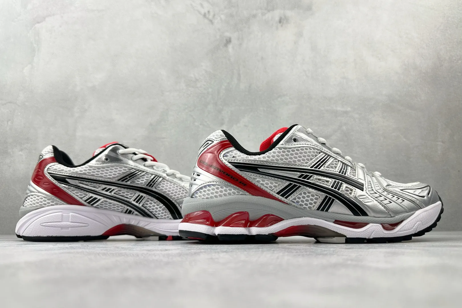 ASICS Gel-Kayano 14 White Red Replica Sneakers – High Quality ASICS Running Replicas Flexible 609