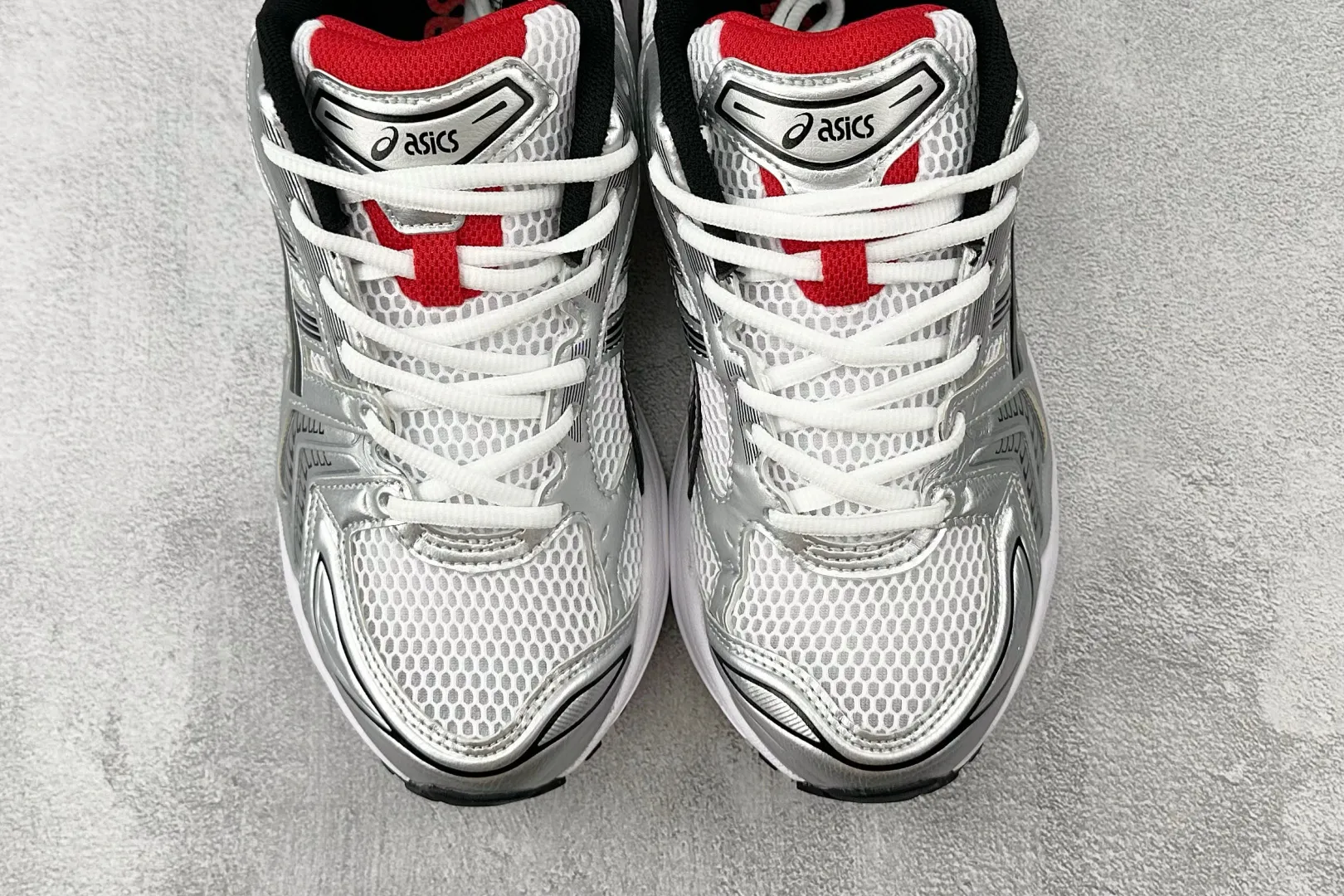 ASICS Gel-Kayano 14 White Red Replica Sneakers – High Quality ASICS Running Replicas Flexible 609