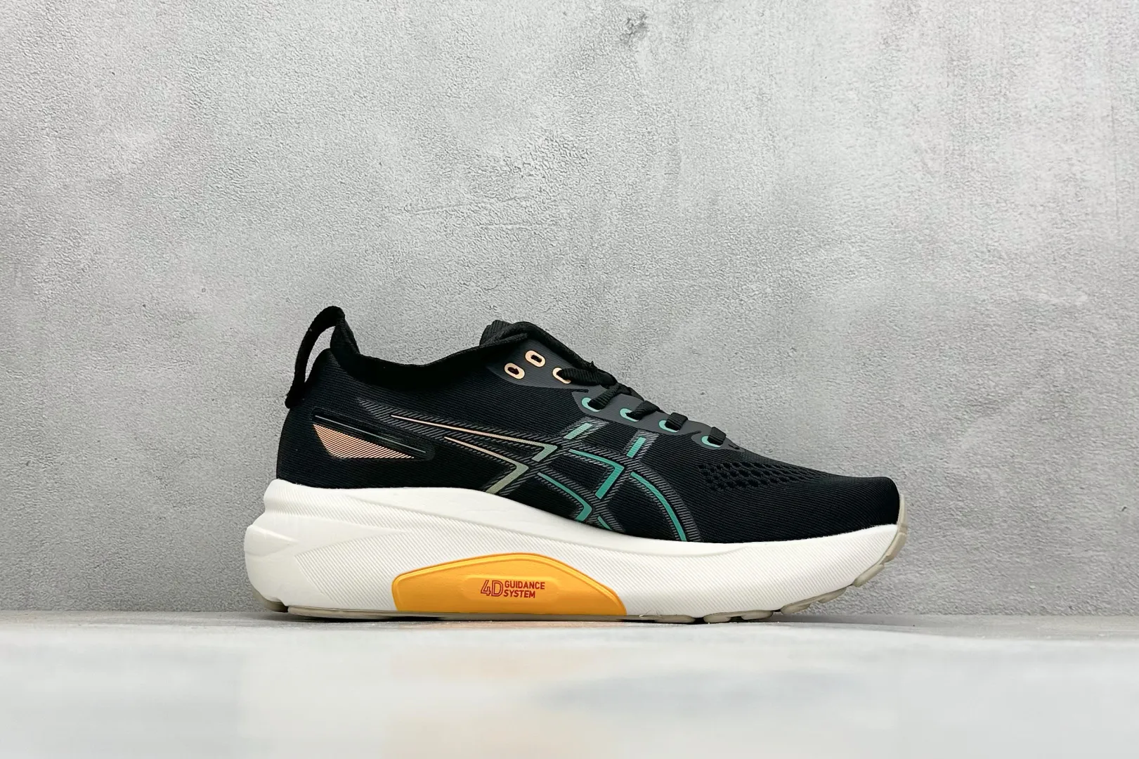 ASICS Gel-Kayano 31 Black Yellow High Quality Replica Sneakers for Running GoAnywhere 634