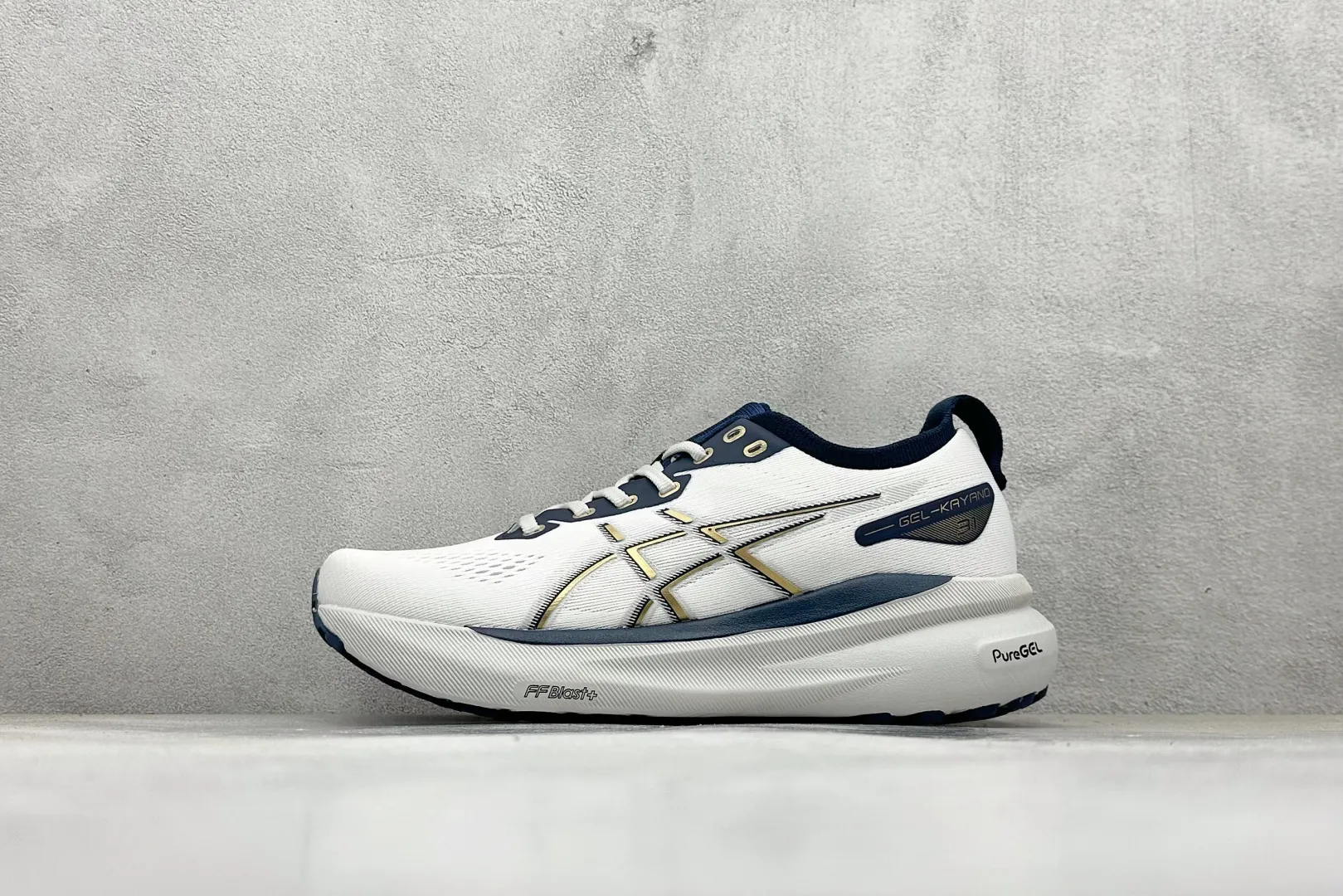 AllSeason ASICS Gel-Kayano 31 White Navy Replica Sneakers with High Quality Running Performance 615