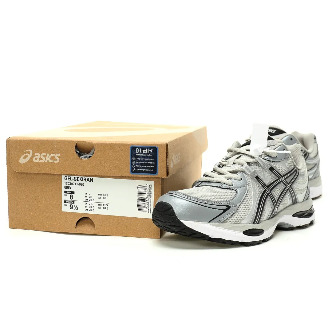 Lightweight ASICS Gel-Sekiran Grey Running Shoes – High Quality Replica ASICS Sneakers 1: 584