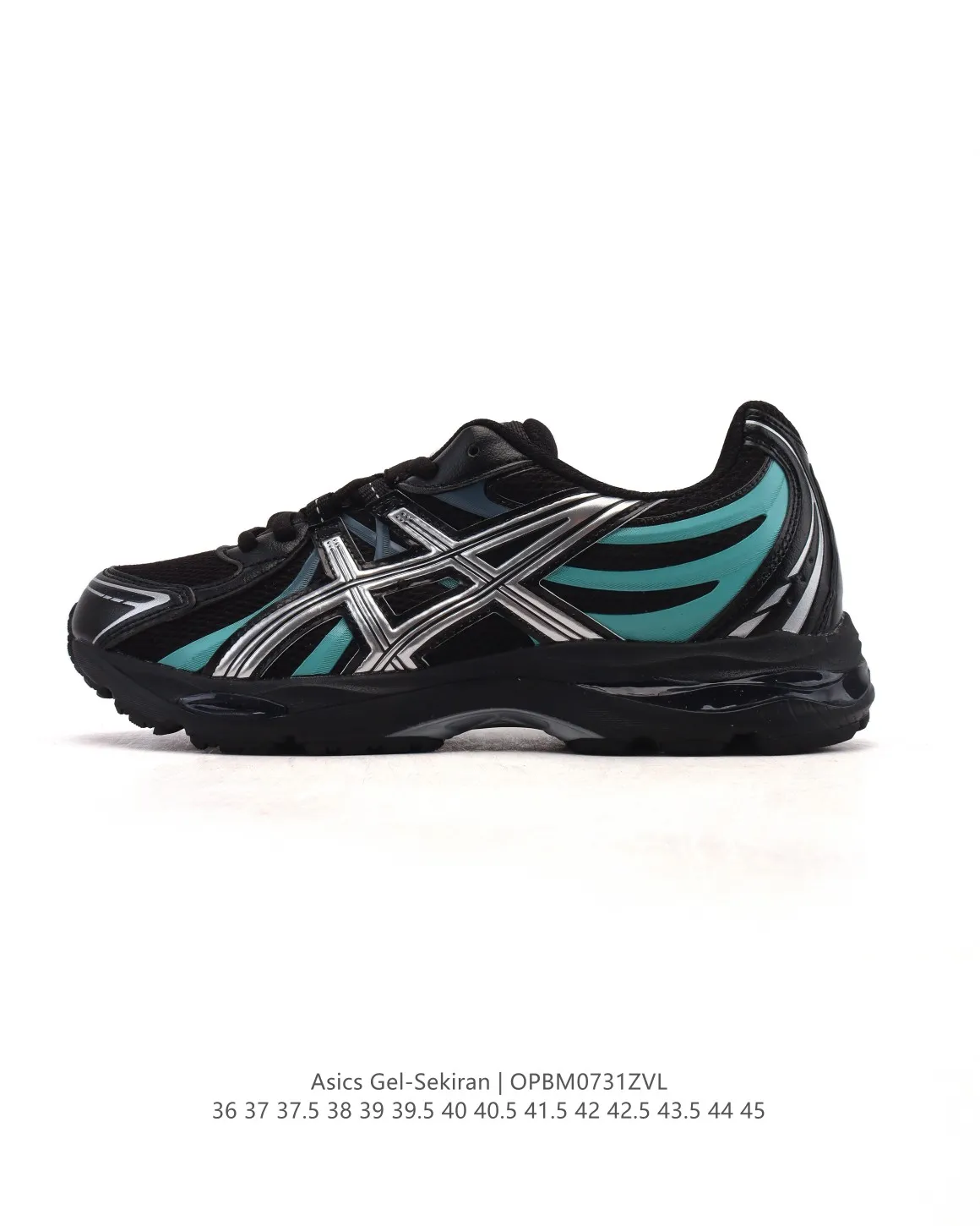 Sustainable ASICS Gel Sekiran Running Shoes Black Teal – High Quality Replica ASICS Sneakers 1: 587