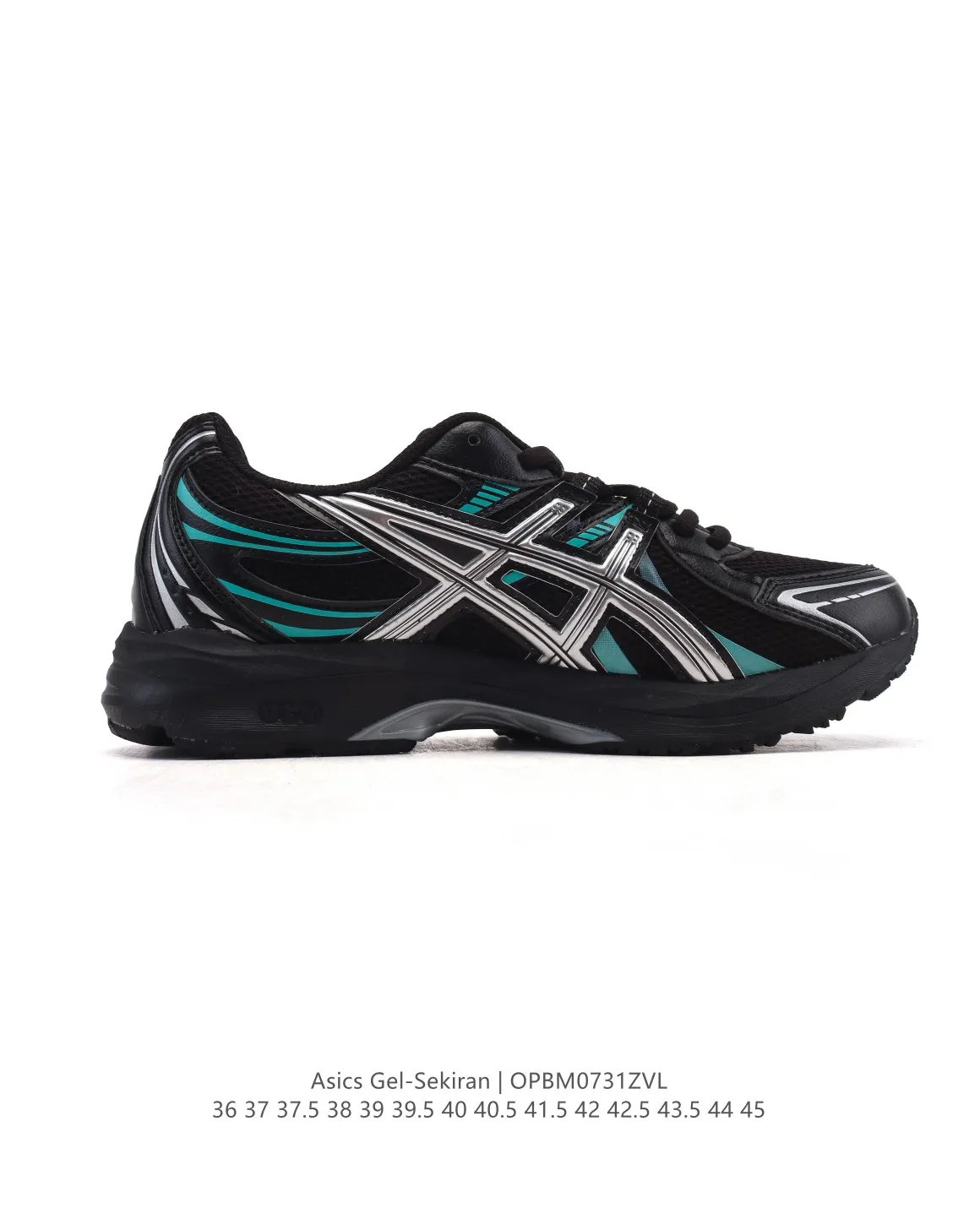 Sustainable ASICS Gel Sekiran Running Shoes Black Teal – High Quality Replica ASICS Sneakers 1: 587