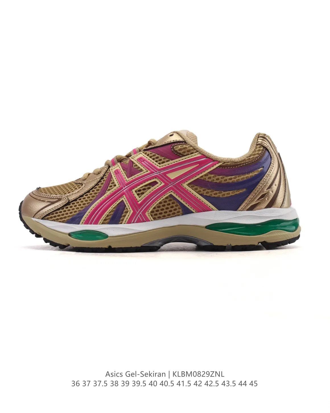 TimelessDesign ASICS Gel Sekiran Running Shoes Gold Purple – High Quality Replica ASICS Sneakers 1: 589