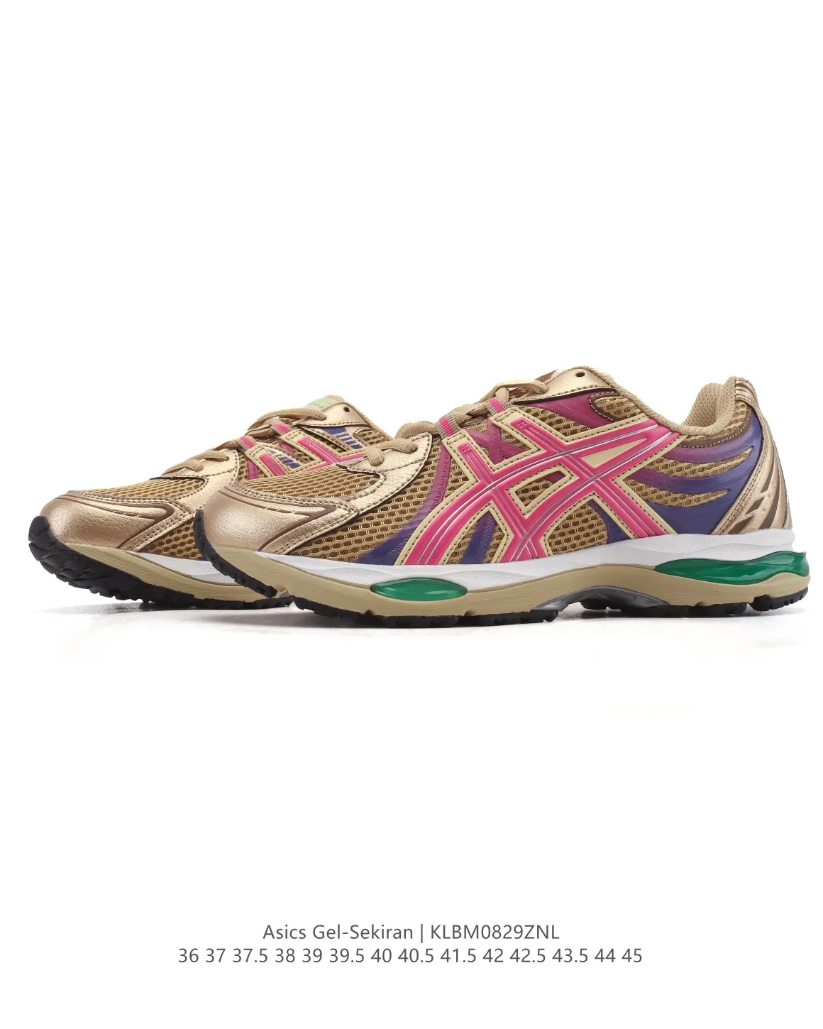 TimelessDesign ASICS Gel Sekiran Running Shoes Gold Purple – High Quality Replica ASICS Sneakers 1: 589