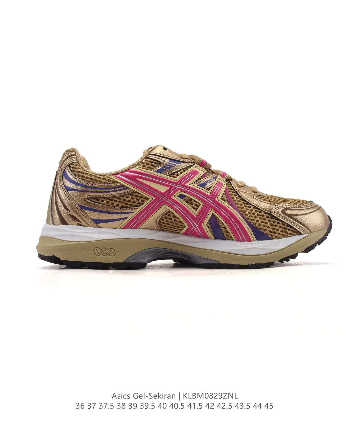 TimelessDesign ASICS Gel Sekiran Running Shoes Gold Purple – High Quality Replica ASICS Sneakers 1: 589