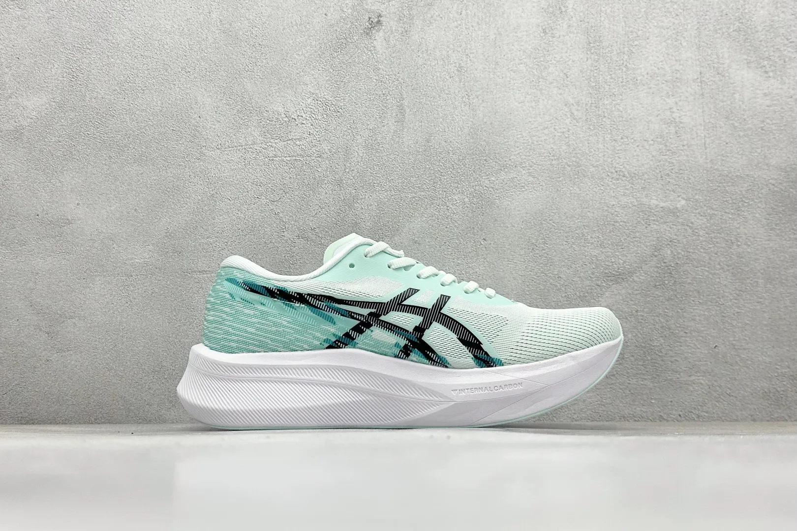 Trendy ASICS Magic Speed 4 White Green High Quality Replica Sneakers for Running 696