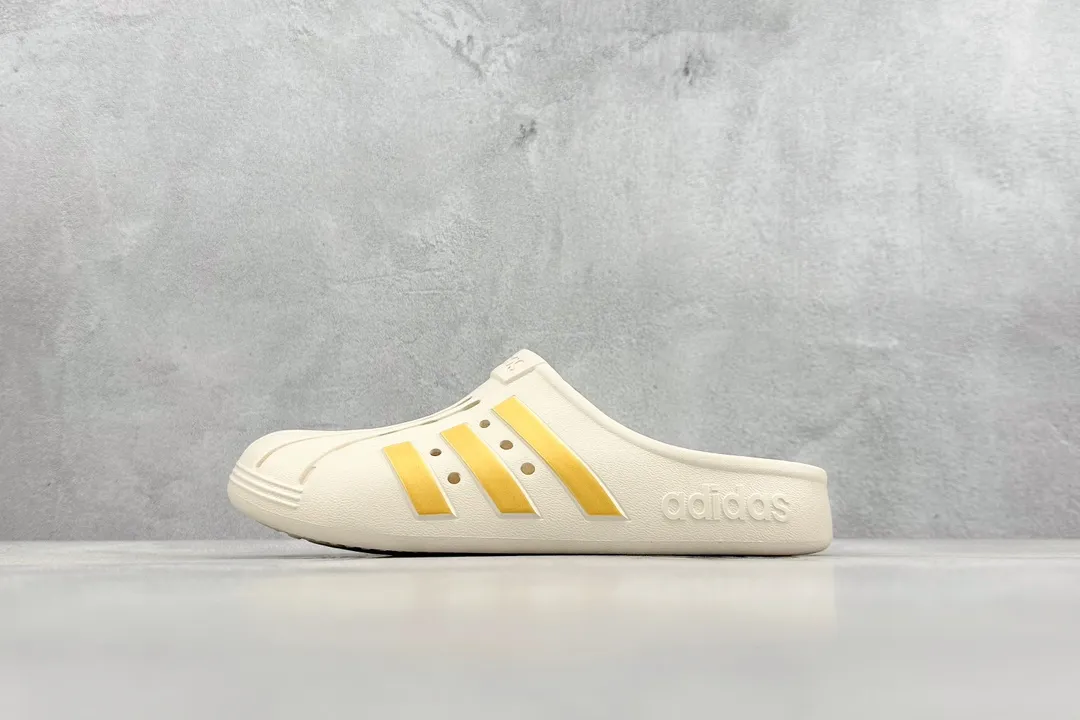 Fashionable Adidas Adilette Clogs Beige Blokecore Style –  Adidas Replica Shoes 460