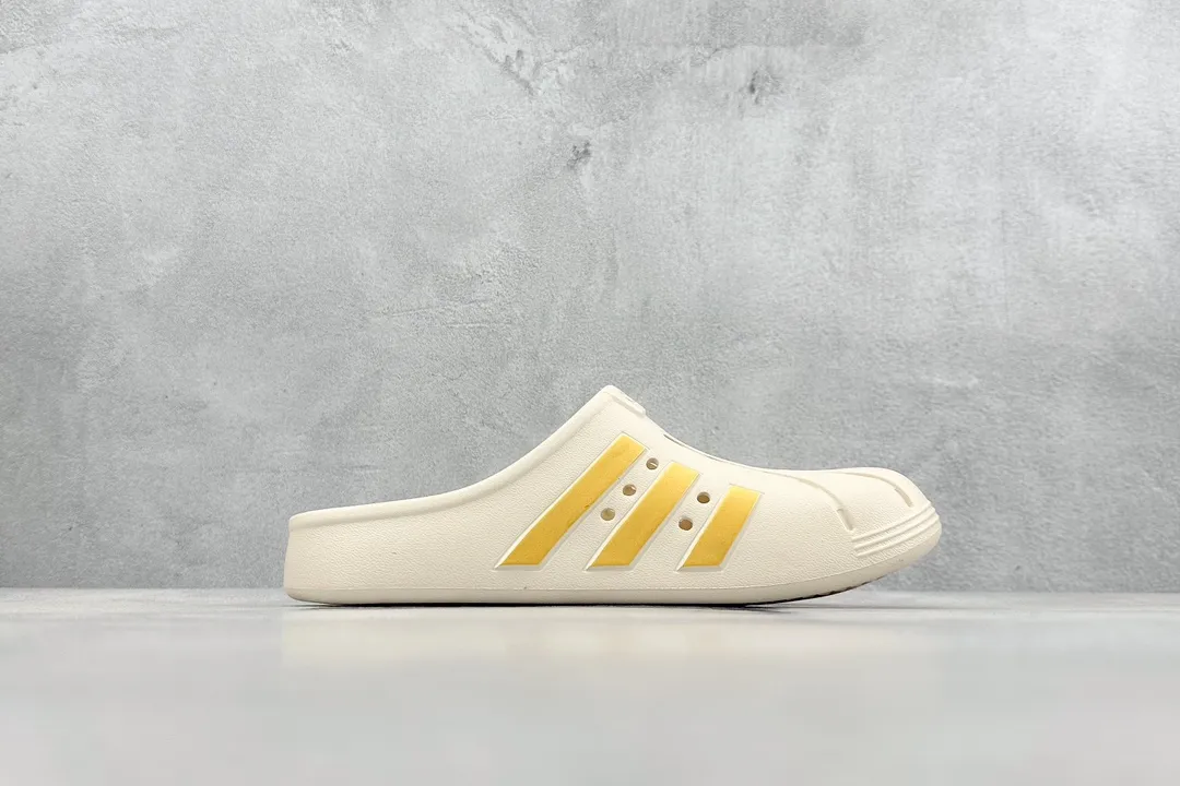 Fashionable Adidas Adilette Clogs Beige Blokecore Style –  Adidas Replica Shoes 460