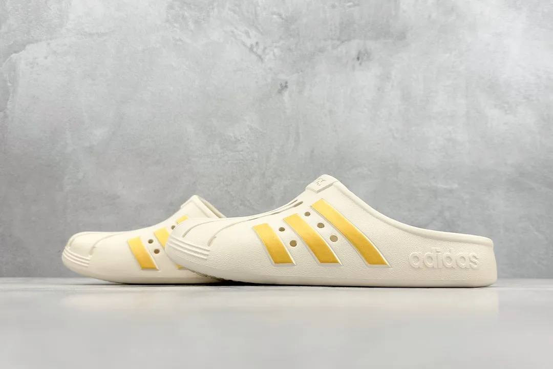 Fashionable Adidas Adilette Clogs Beige Blokecore Style –  Adidas Replica Shoes 460