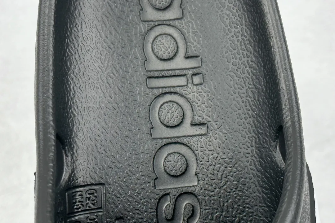 Youthful Adidas Adilette Clogs Black White Stripes –  Adidas Replica Shoes 457