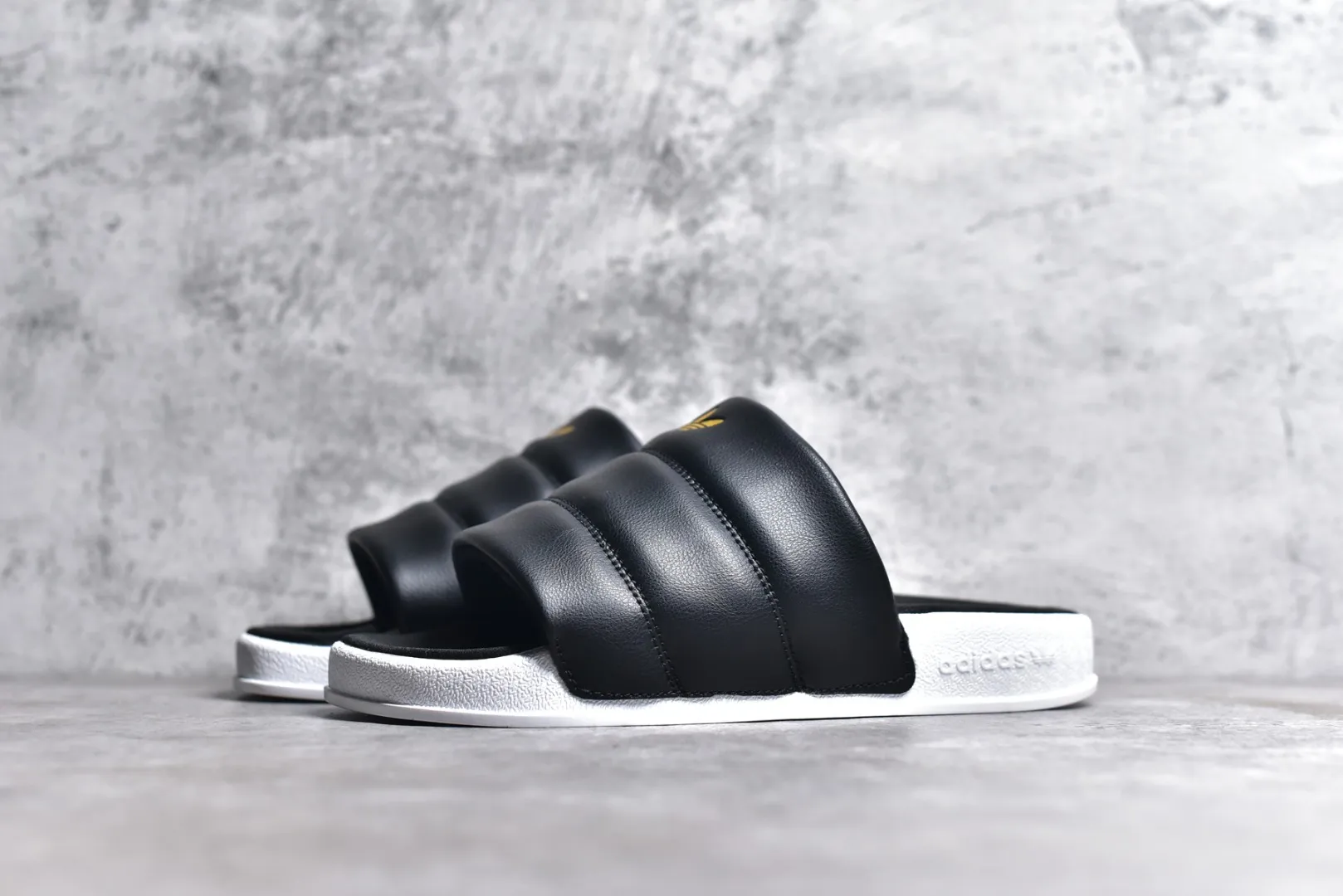 Adidas Adilette Essential FZ6162 Black Slides –  Adidas Replica Shoes Breathable 464