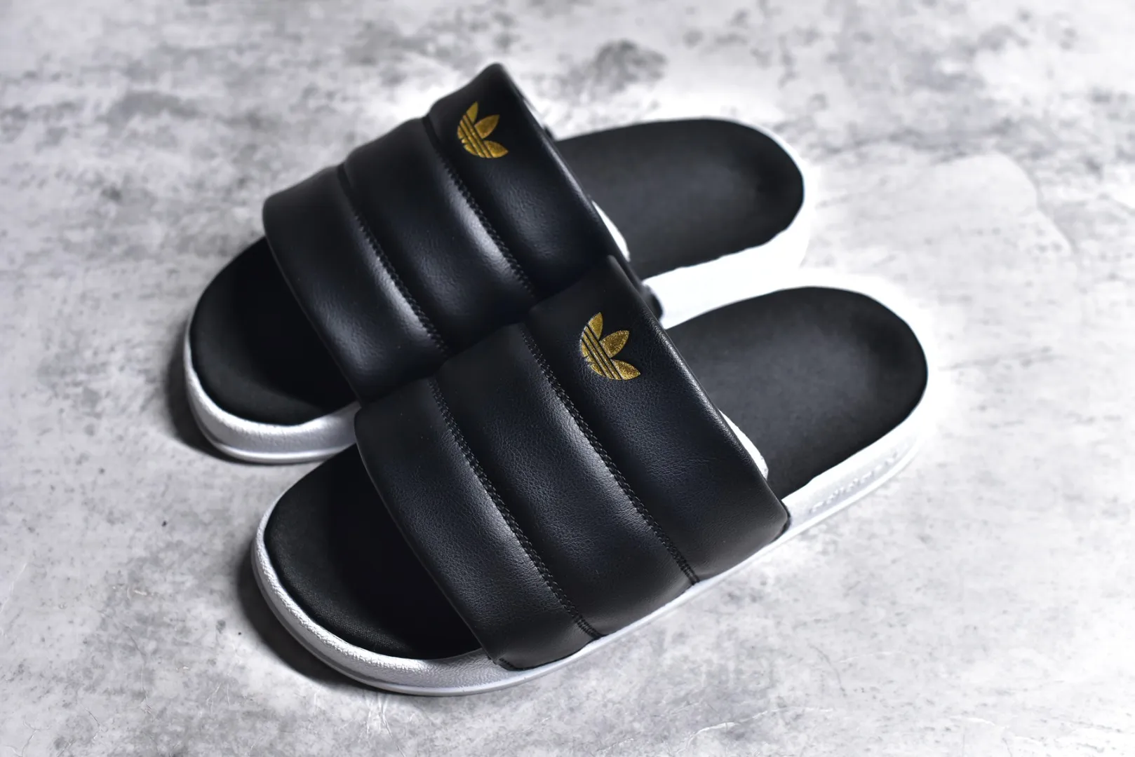Adidas Adilette Essential FZ6162 Black Slides –  Adidas Replica Shoes Breathable 464