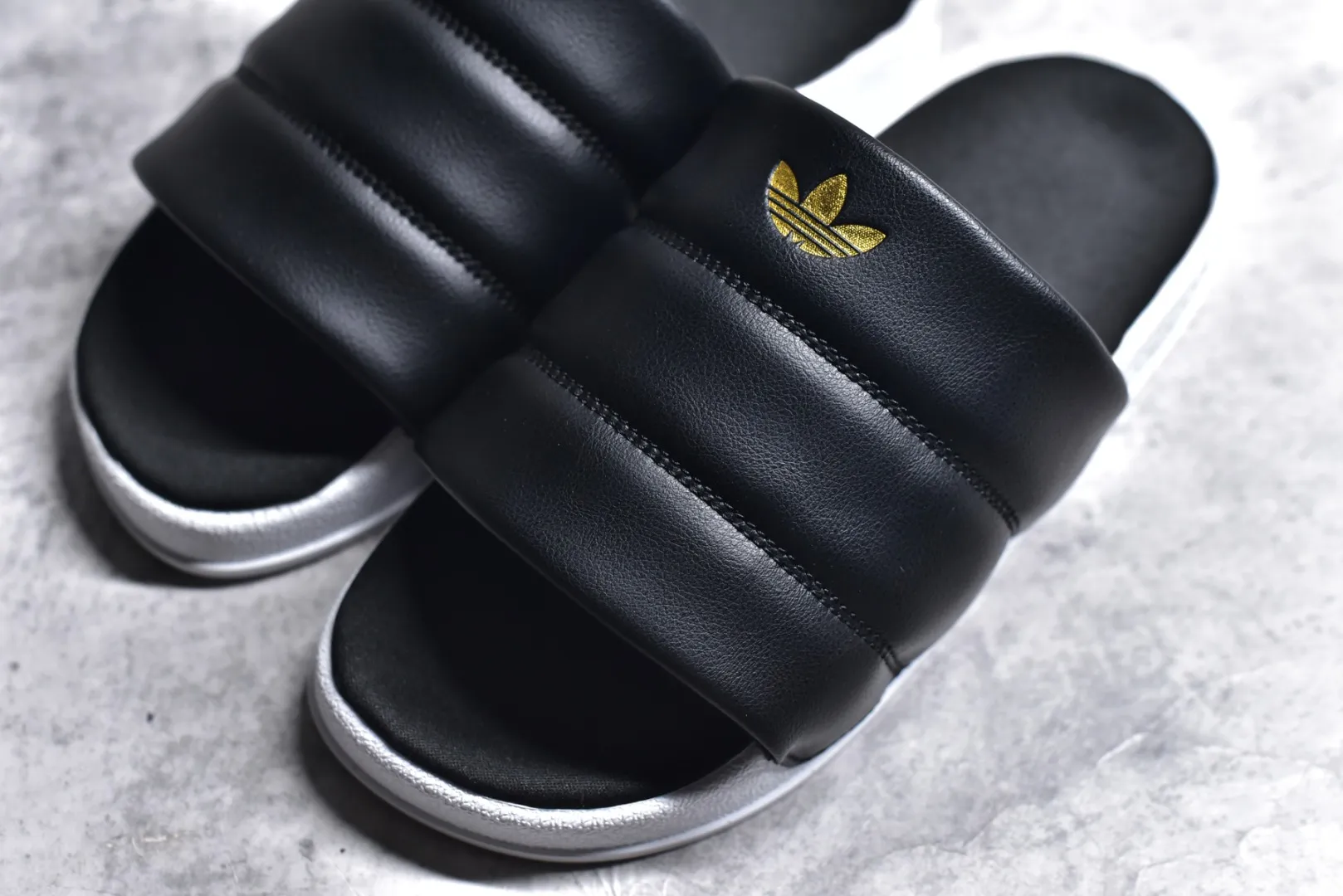Adidas Adilette Essential FZ6162 Black Slides –  Adidas Replica Shoes Breathable 464