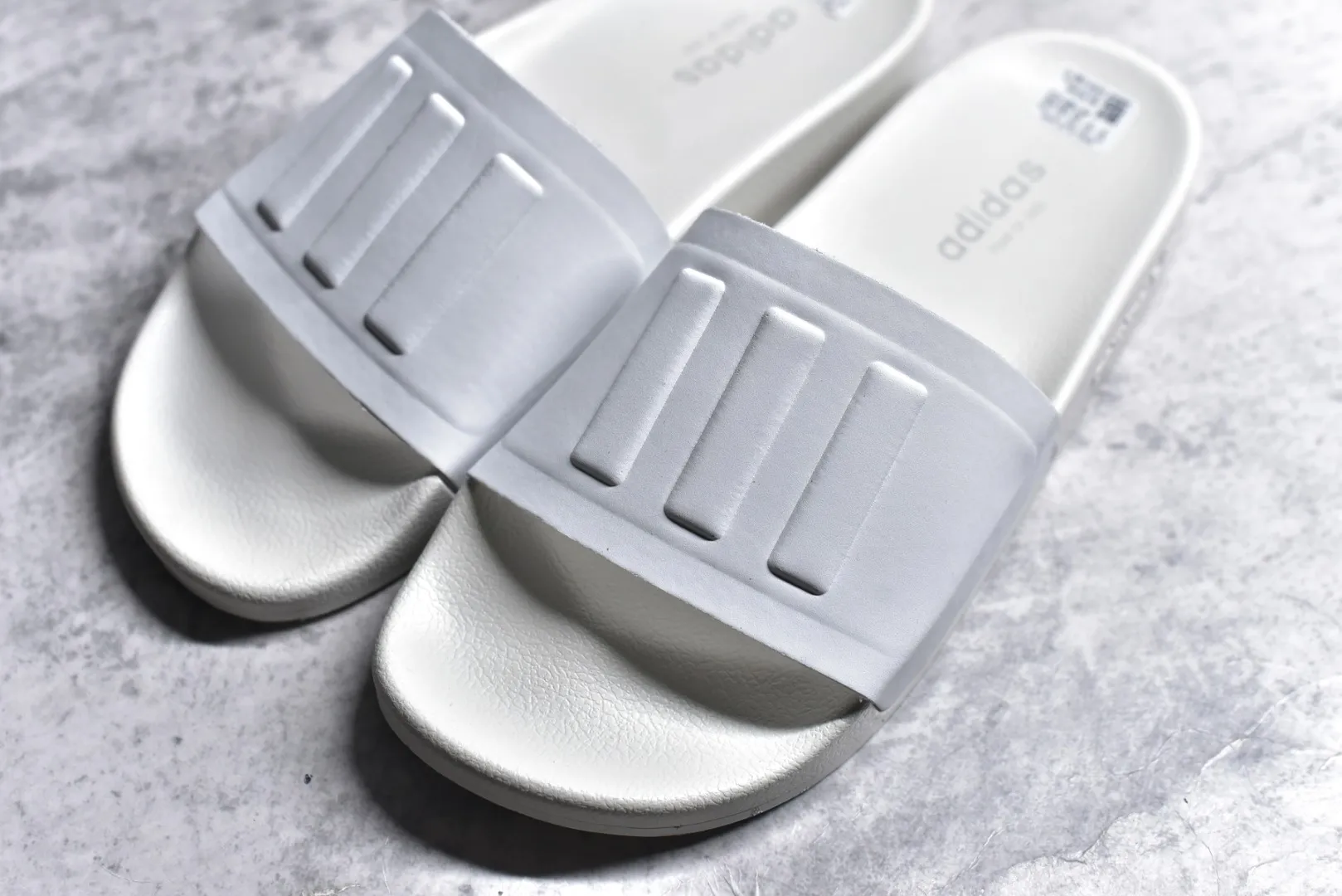 Modern Adidas Adilette Slide White Sandals –  Adidas Replica Shoes 466