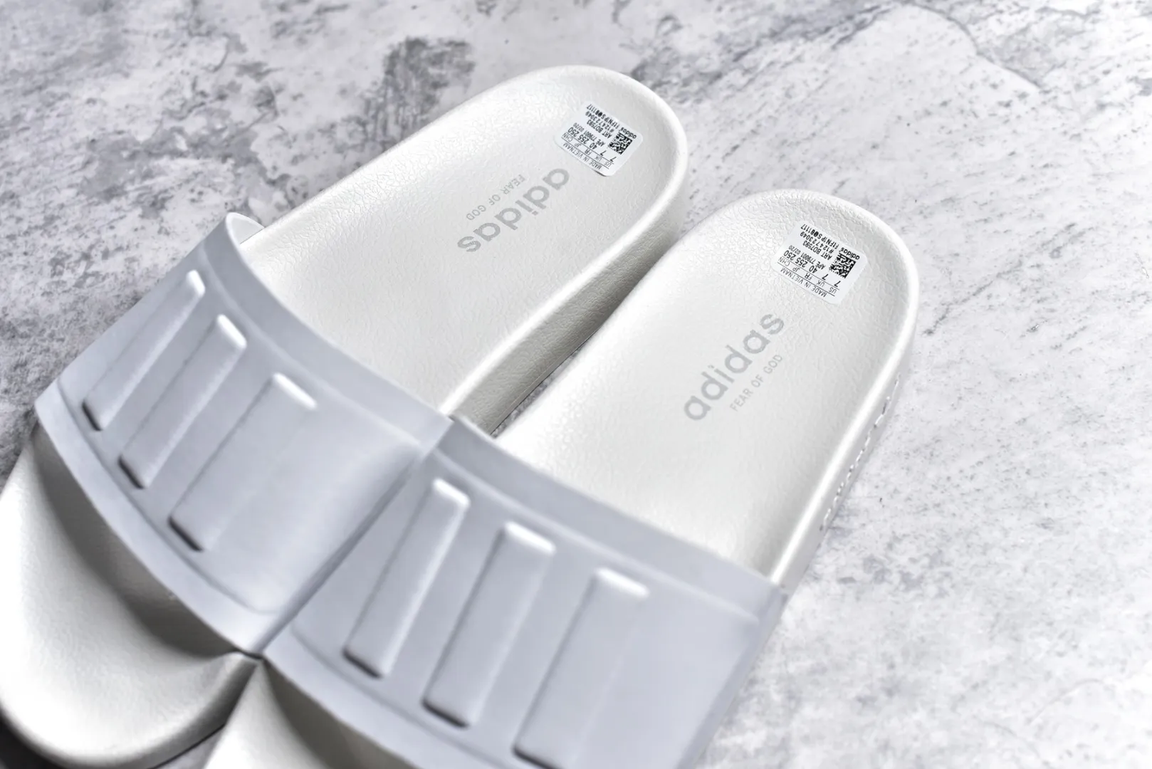 Modern Adidas Adilette Slide White Sandals –  Adidas Replica Shoes 466