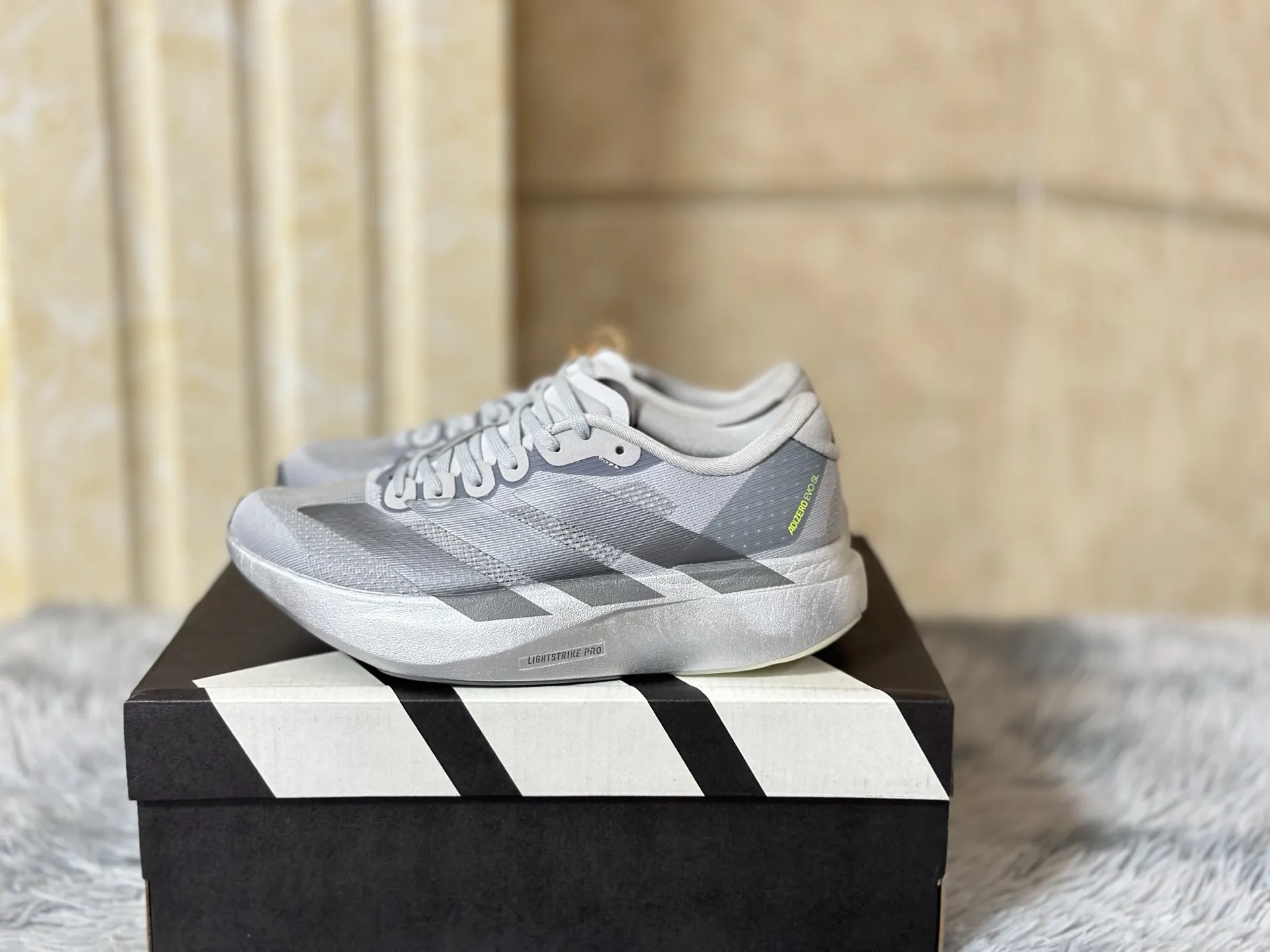 NewStyle Adidas Adizero Evo SL Grey Running Shoes – Replica Adidas Edition 482