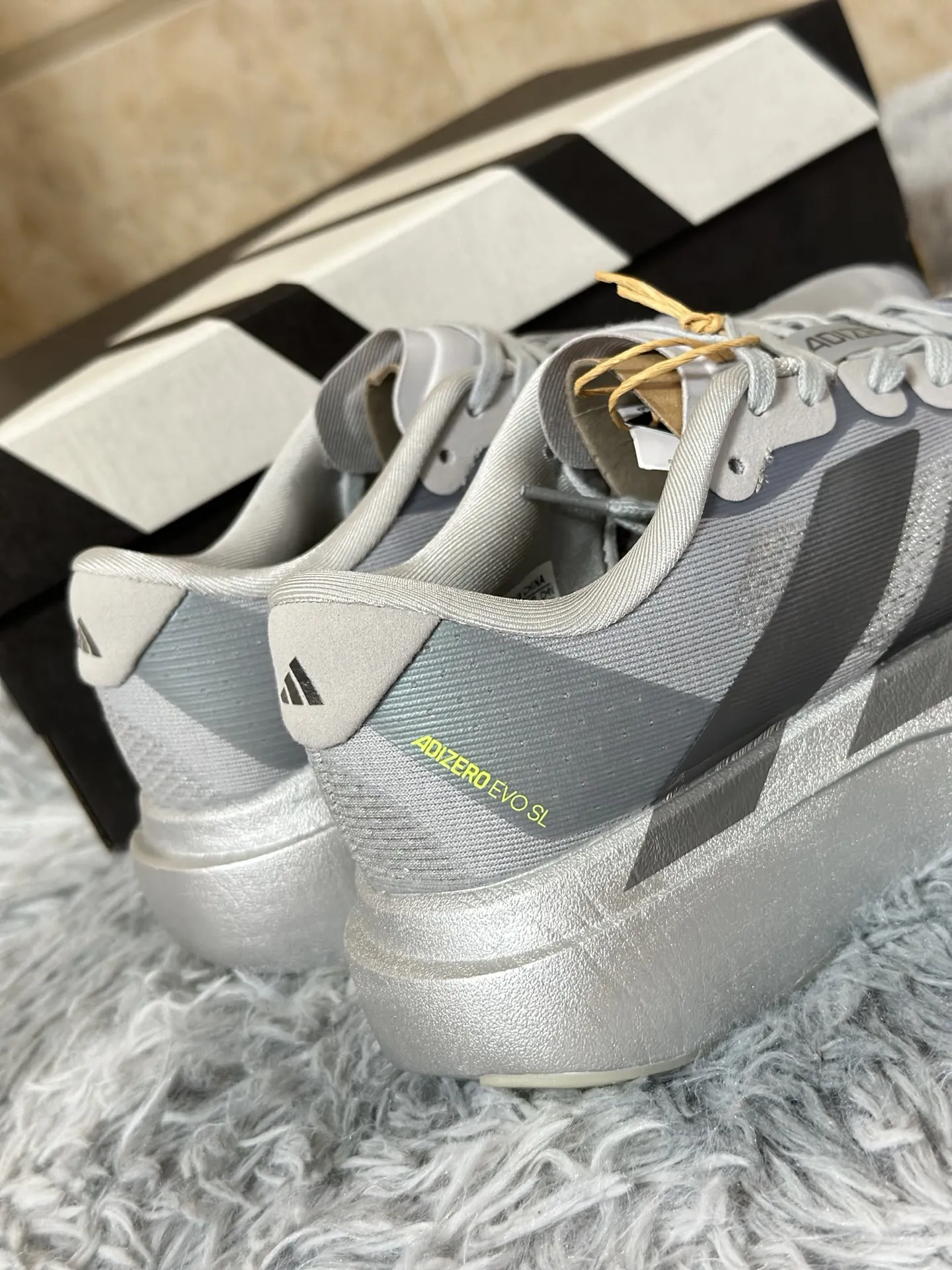 NewStyle Adidas Adizero Evo SL Grey Running Shoes – Replica Adidas Edition 482