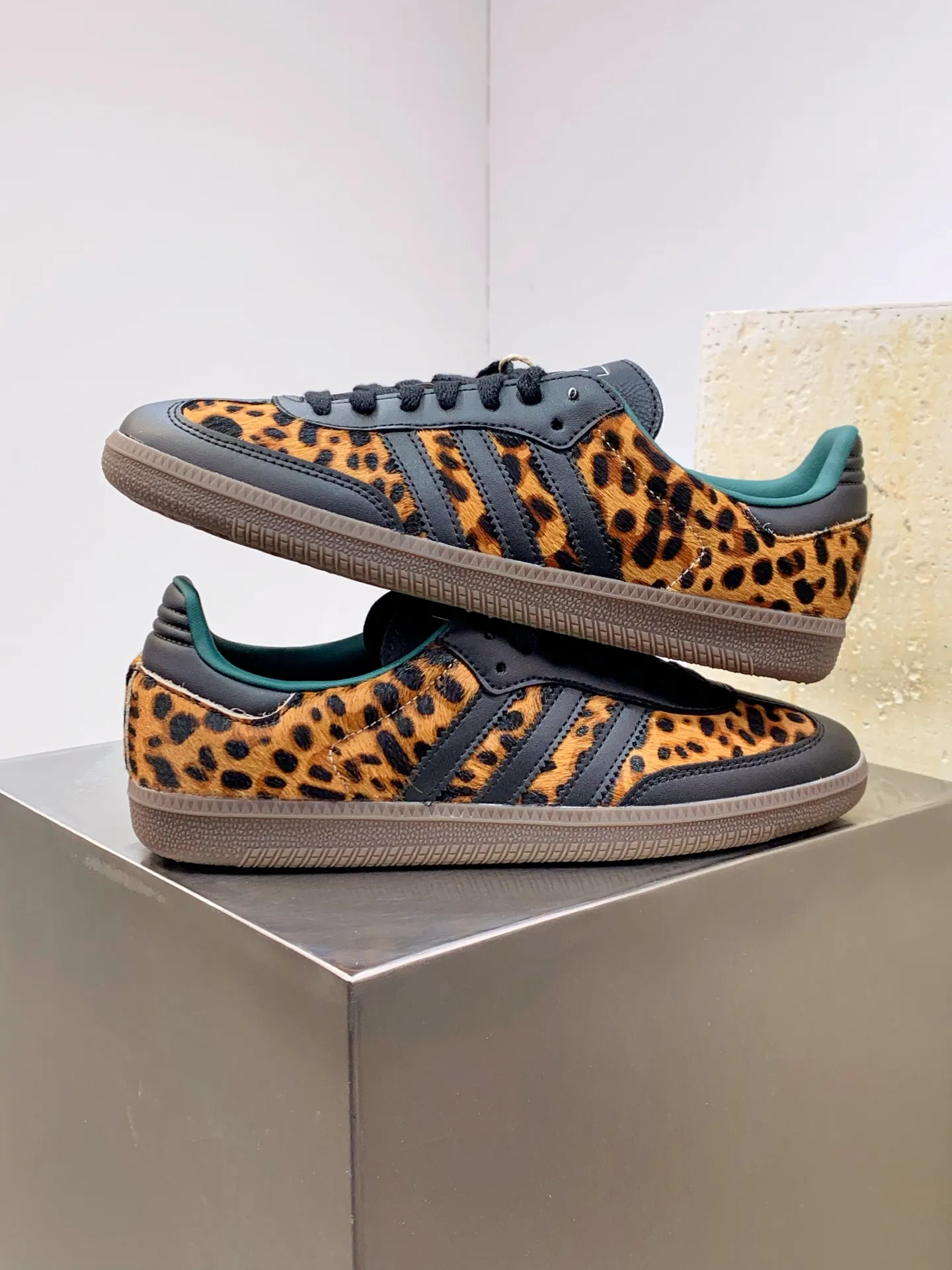 Adidas Originals Gazelle Indoor Leopard Black Green –  Replica Shoes Effortless 502