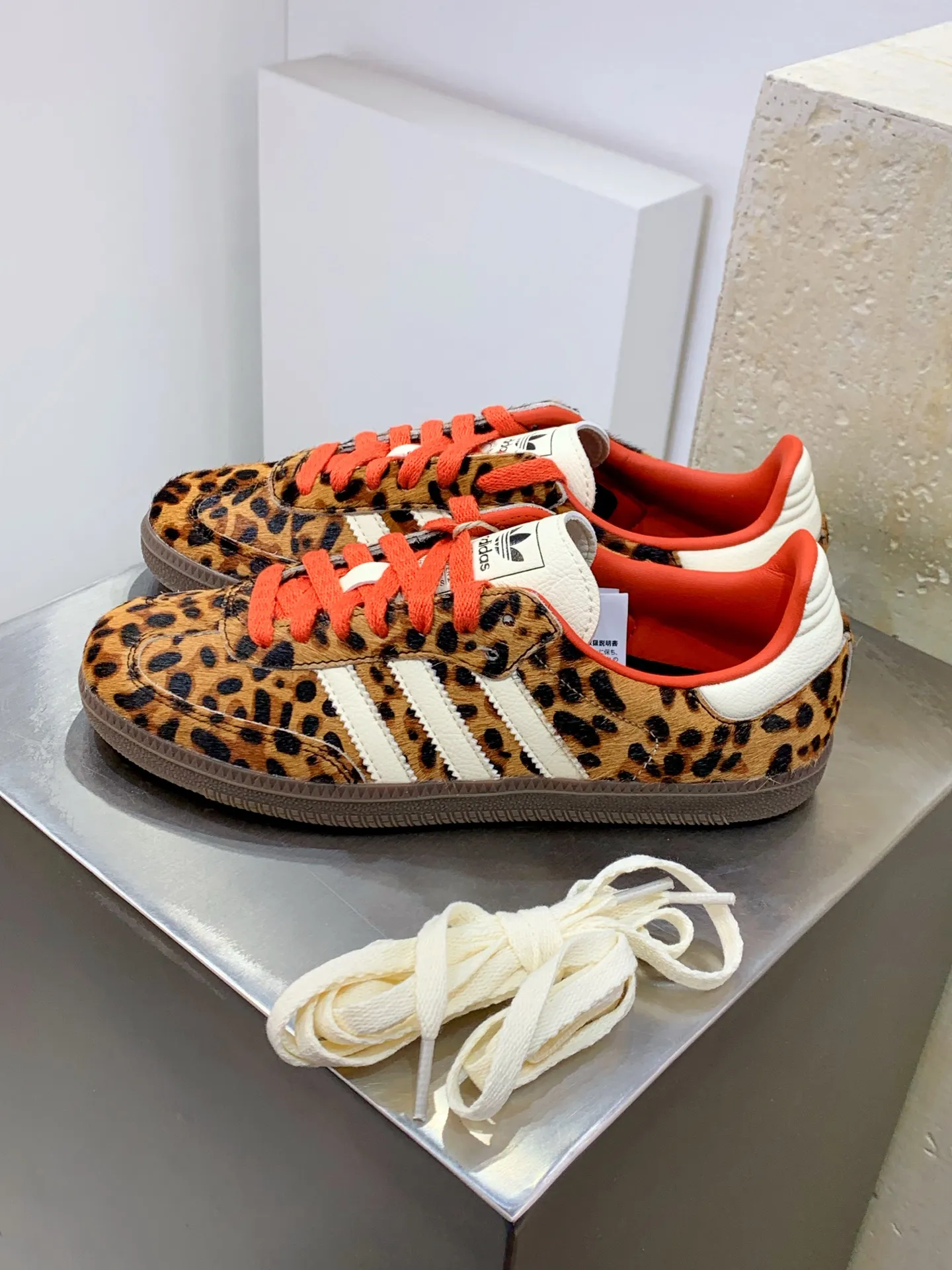 Adidas Originals Gazelle Indoor Leopard Red –  Replica Adidas Shoes Youthful 499