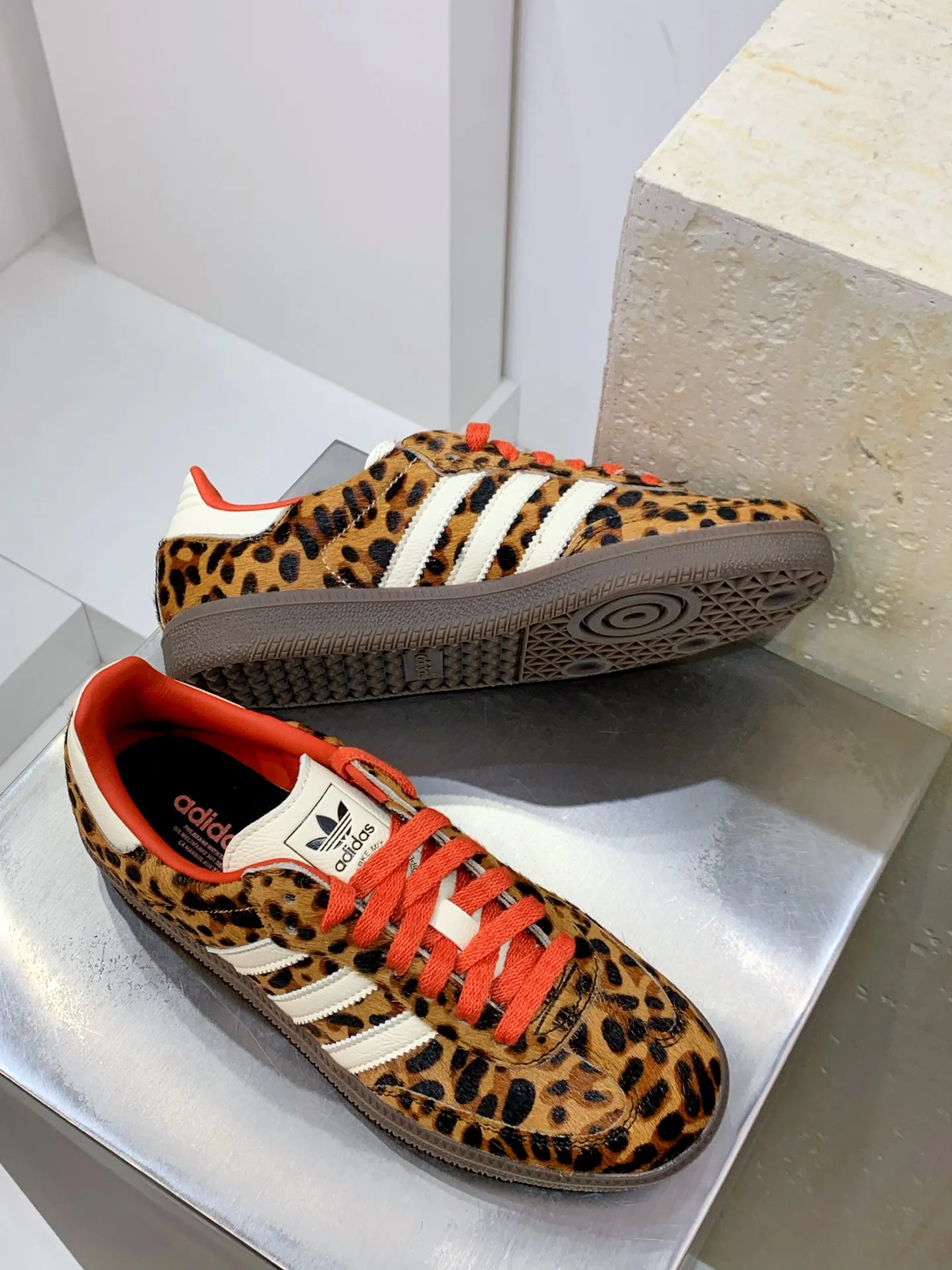 Adidas Originals Gazelle Indoor Leopard Red –  Replica Adidas Shoes Youthful 499