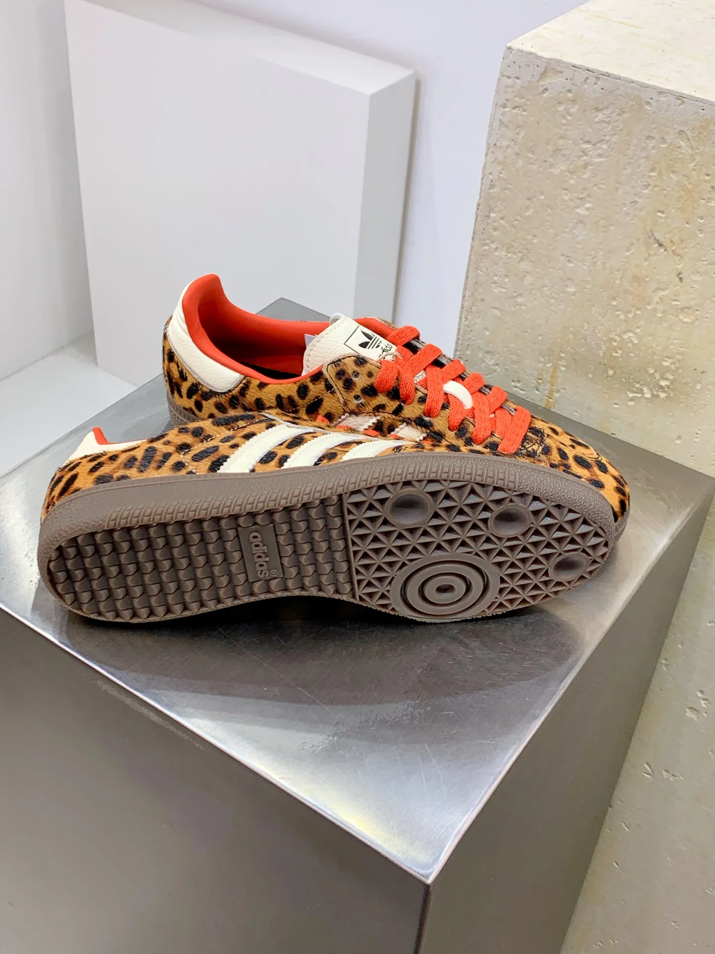 Adidas Originals Gazelle Indoor Leopard Red –  Replica Adidas Shoes Youthful 499