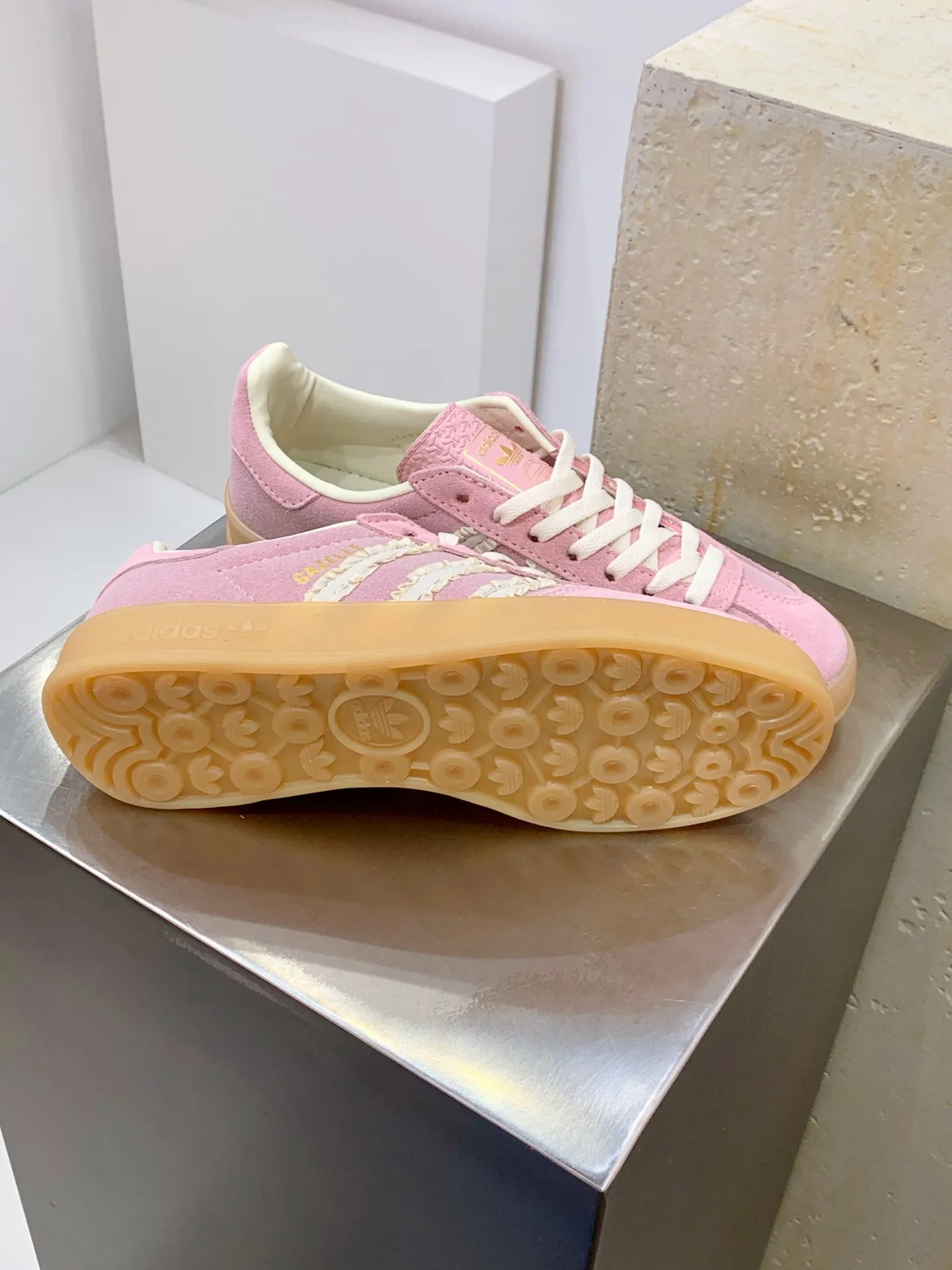 Adidas Originals Gazelle Indoor Pink Suede –  Replica Adidas Shoes TopPick 512