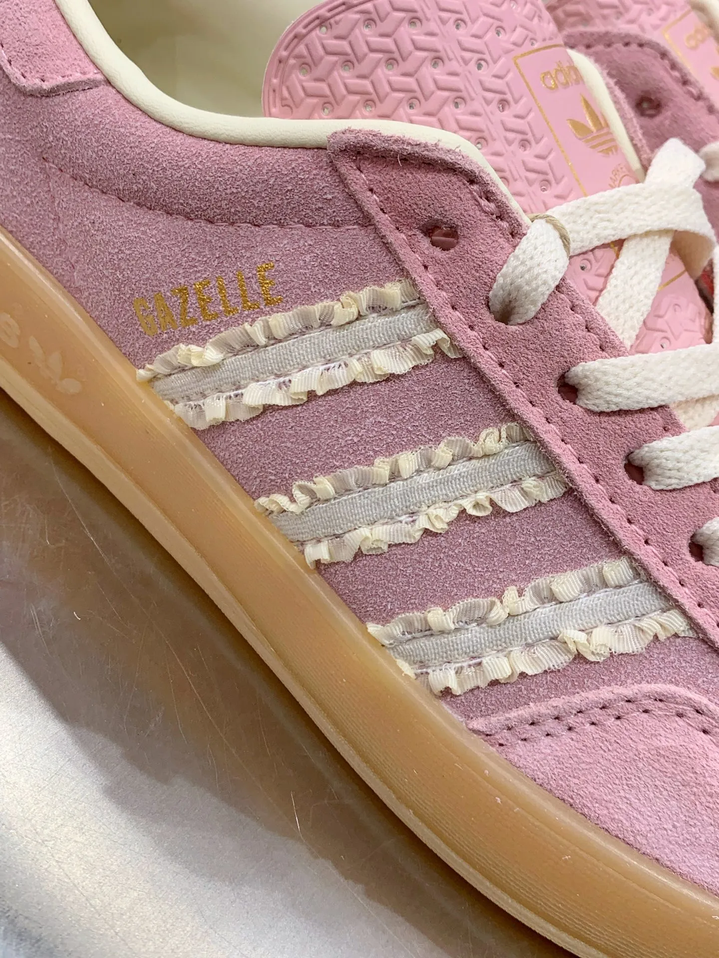 Adidas Originals Gazelle Indoor Pink Suede –  Replica Adidas Shoes TopPick 512