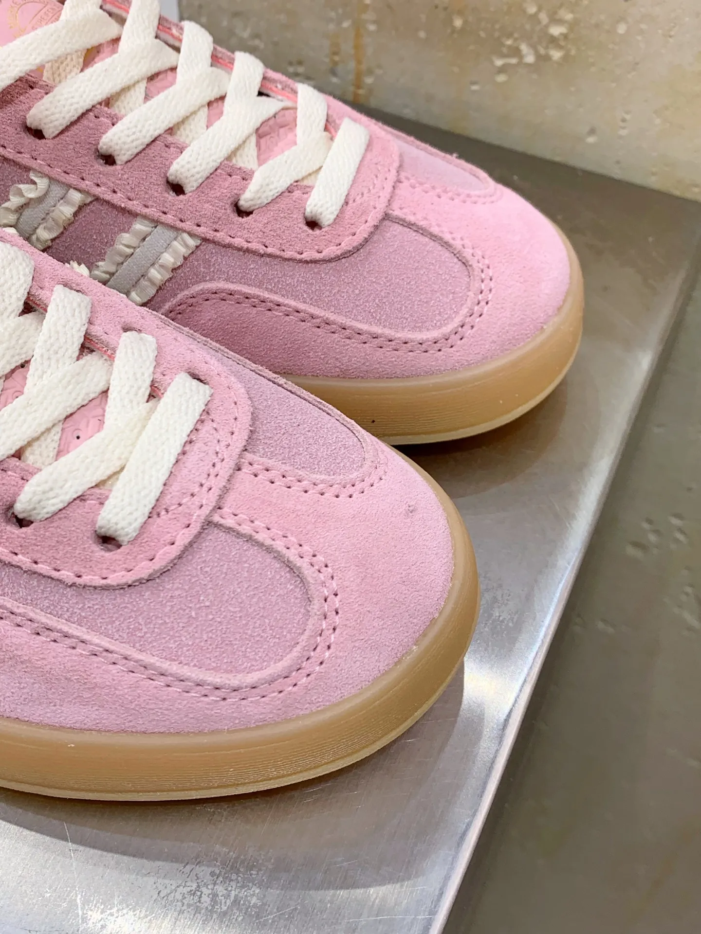 Adidas Originals Gazelle Indoor Pink Suede –  Replica Adidas Shoes TopPick 512