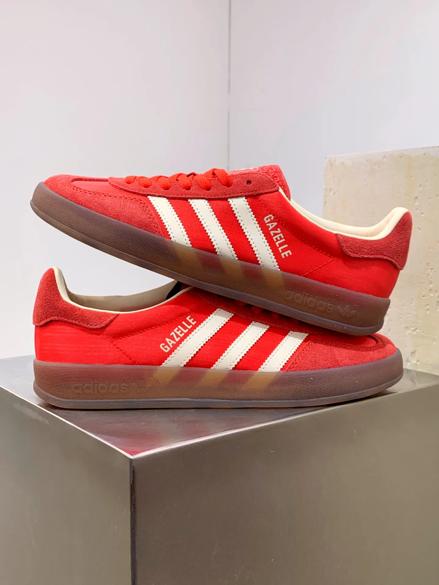 Adidas Originals Gazelle Indoor Red Sneakers – Replica Adidas Shoes Comfortable 495