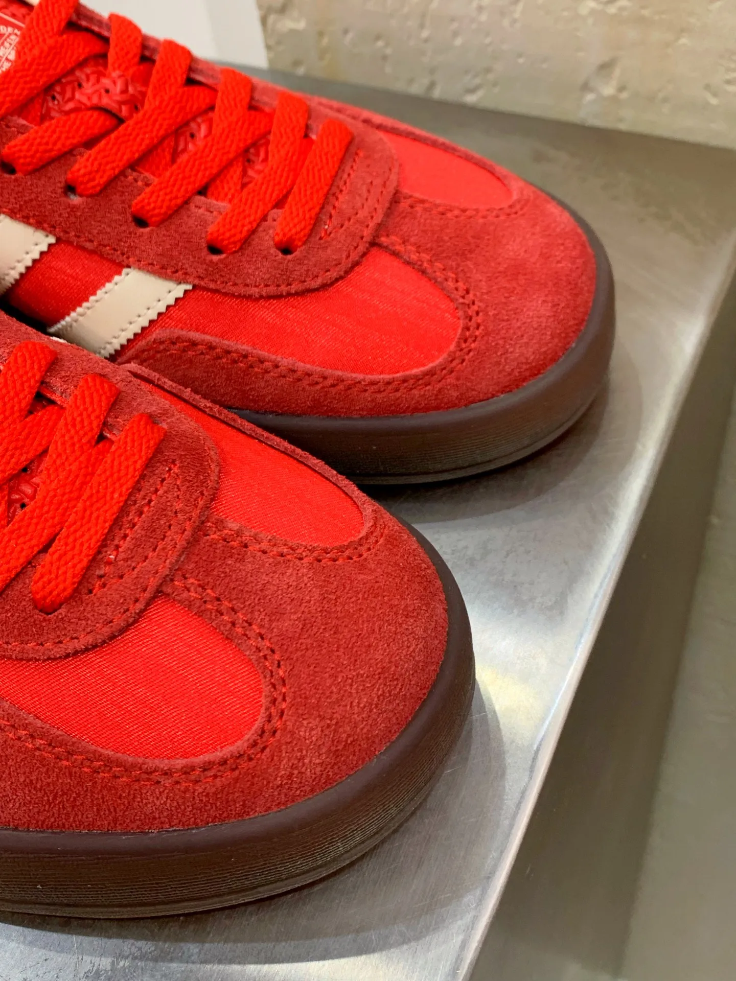 Adidas Originals Gazelle Indoor Red Sneakers – Replica Adidas Shoes Comfortable 495