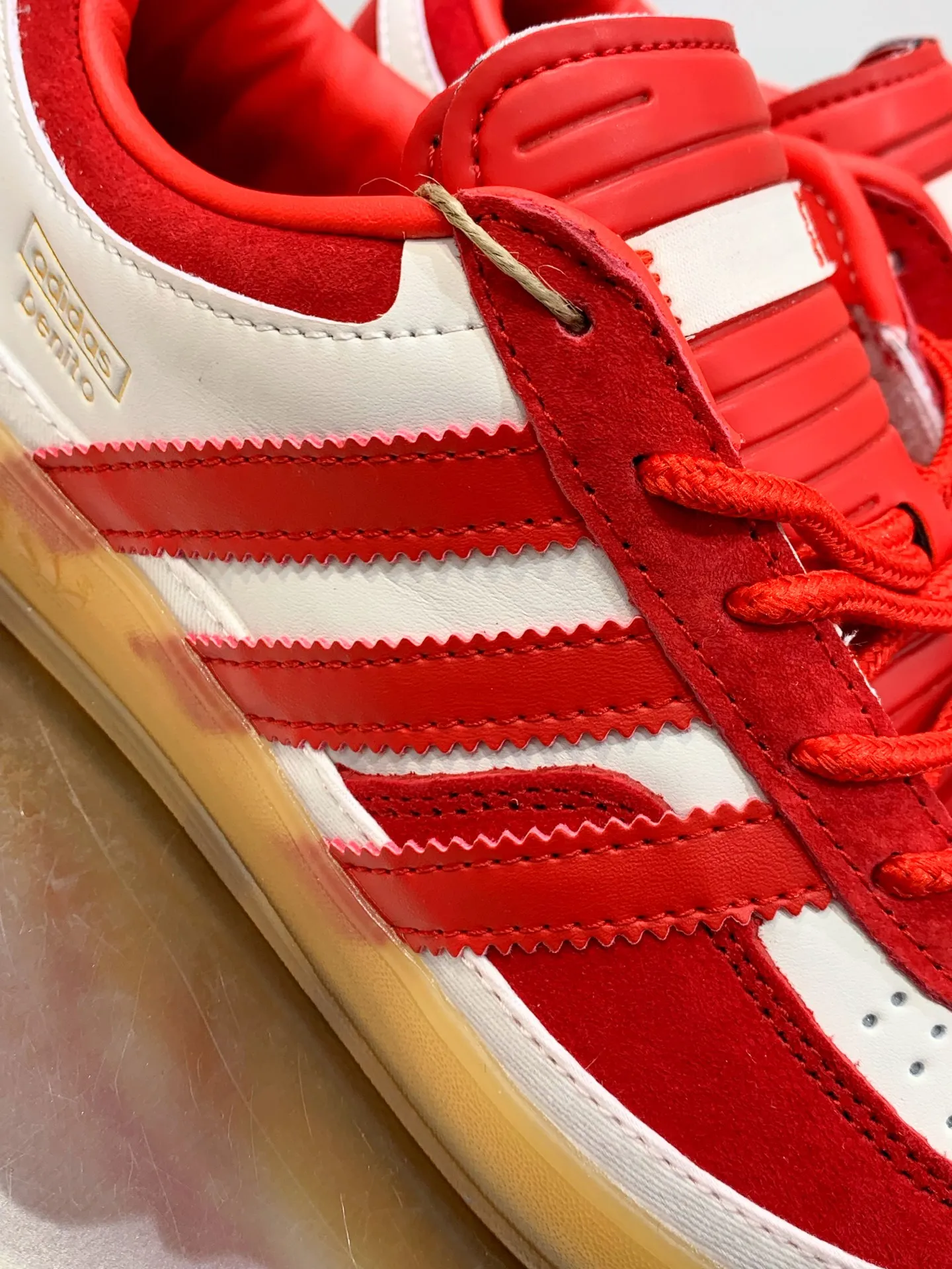 Trendsetting Adidas Originals Gazelle Indoor Red White Low – Replica Adidas Shoes 500