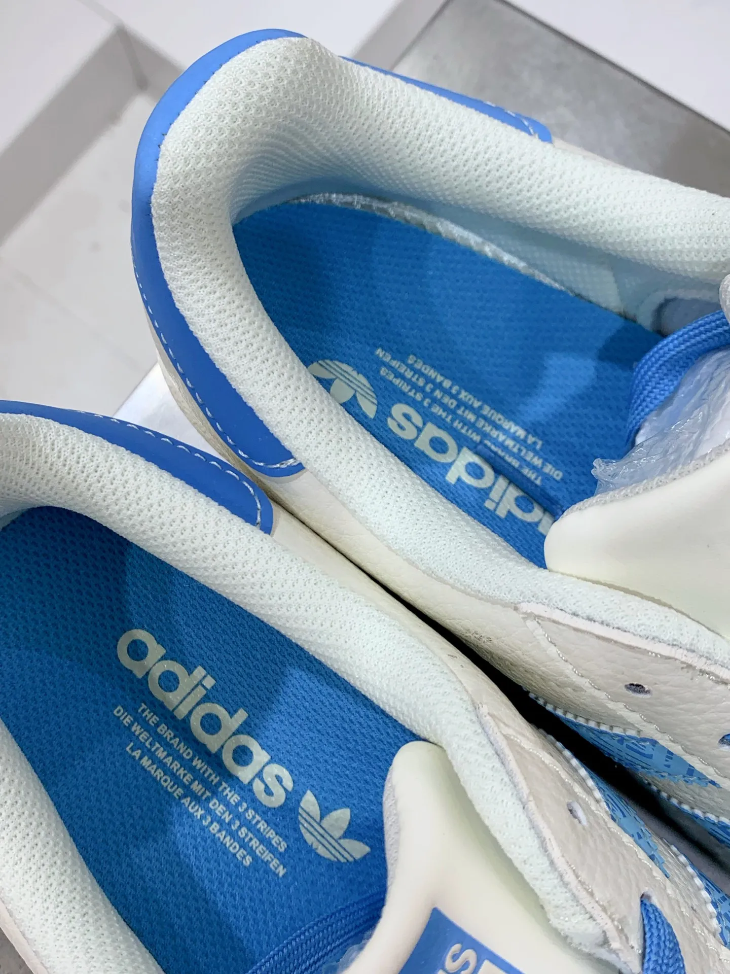 Adidas Originals Superstar Balenciaga White Blue Replica Shoes TimelessDesign 554