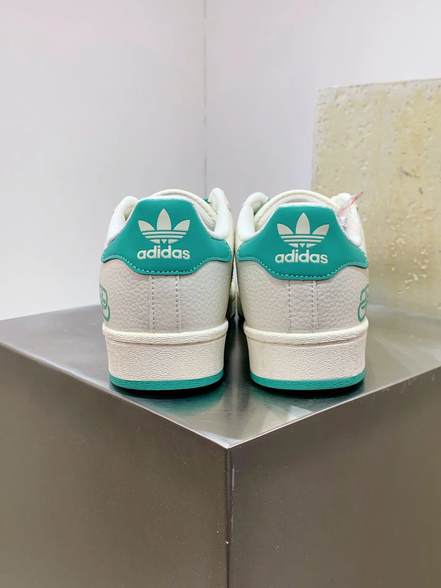 UrbanChic Adidas Originals Superstar Balenciaga White Green Replica Shoes 556