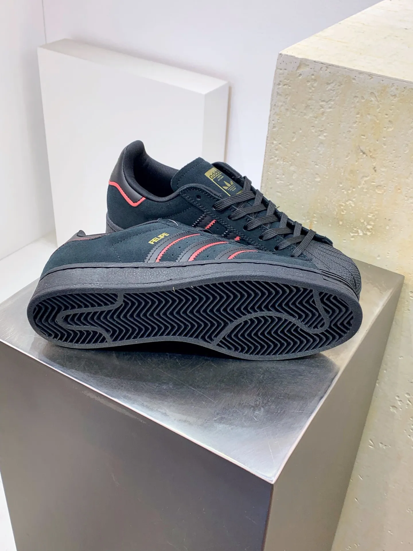 Adidas Originals Superstar Black Low Top Replica Shoes UrbanStyle 546