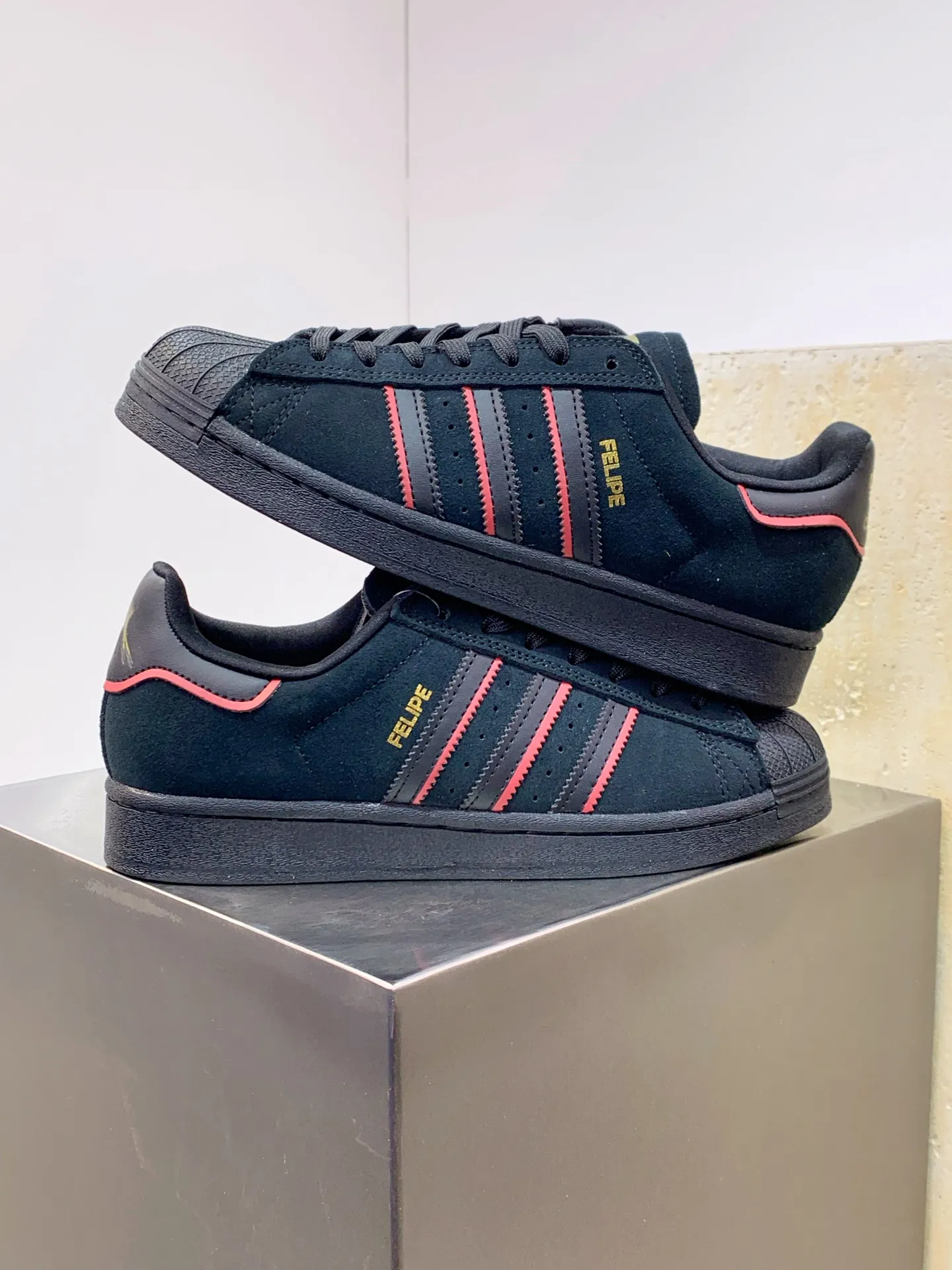 Adidas Originals Superstar Black Low Top Replica Shoes UrbanStyle 546