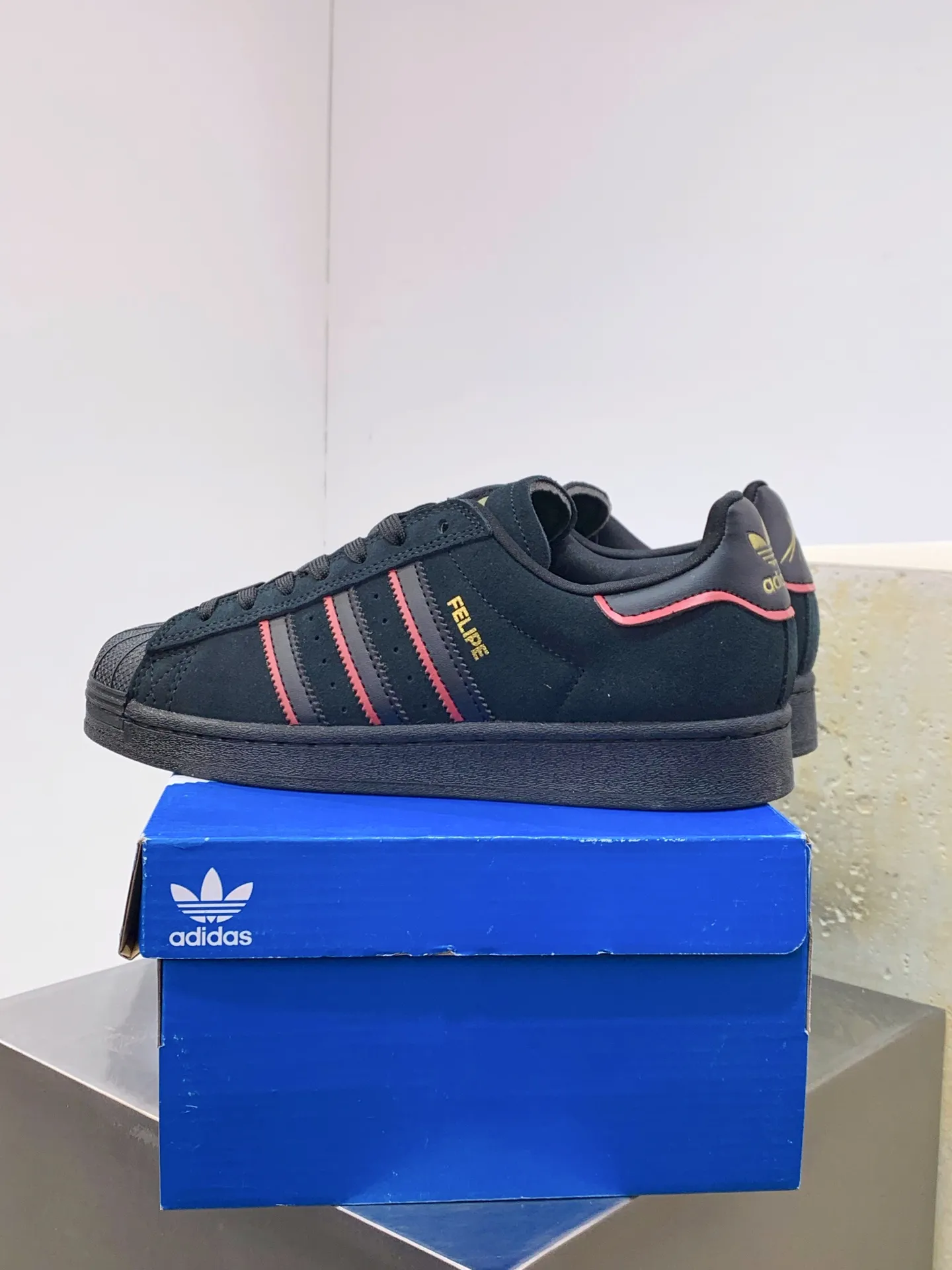 Adidas Originals Superstar Black Low Top Replica Shoes UrbanStyle 546