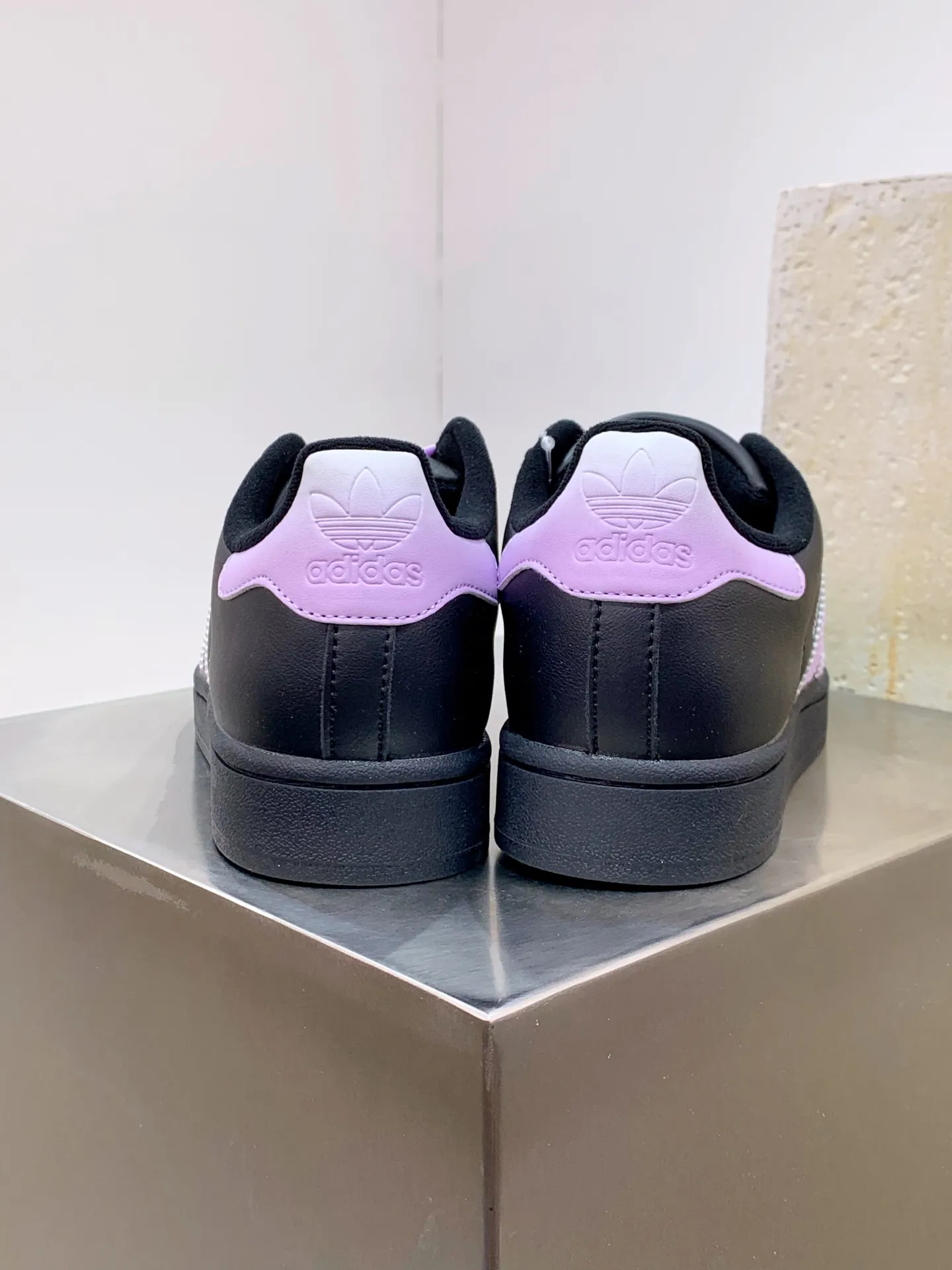 Supportive Adidas Originals Superstar Black Purple Low –  Replica Adidas Shoes 561