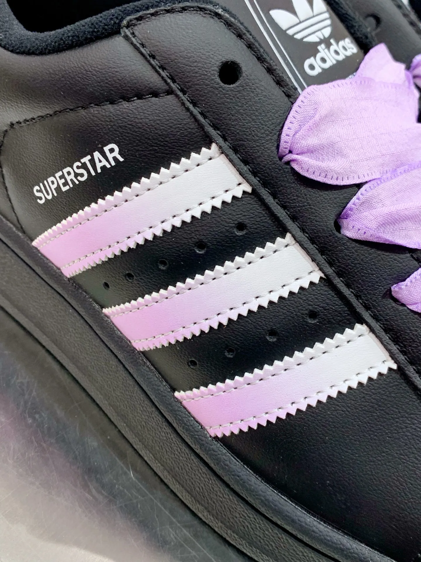 Supportive Adidas Originals Superstar Black Purple Low –  Replica Adidas Shoes 561