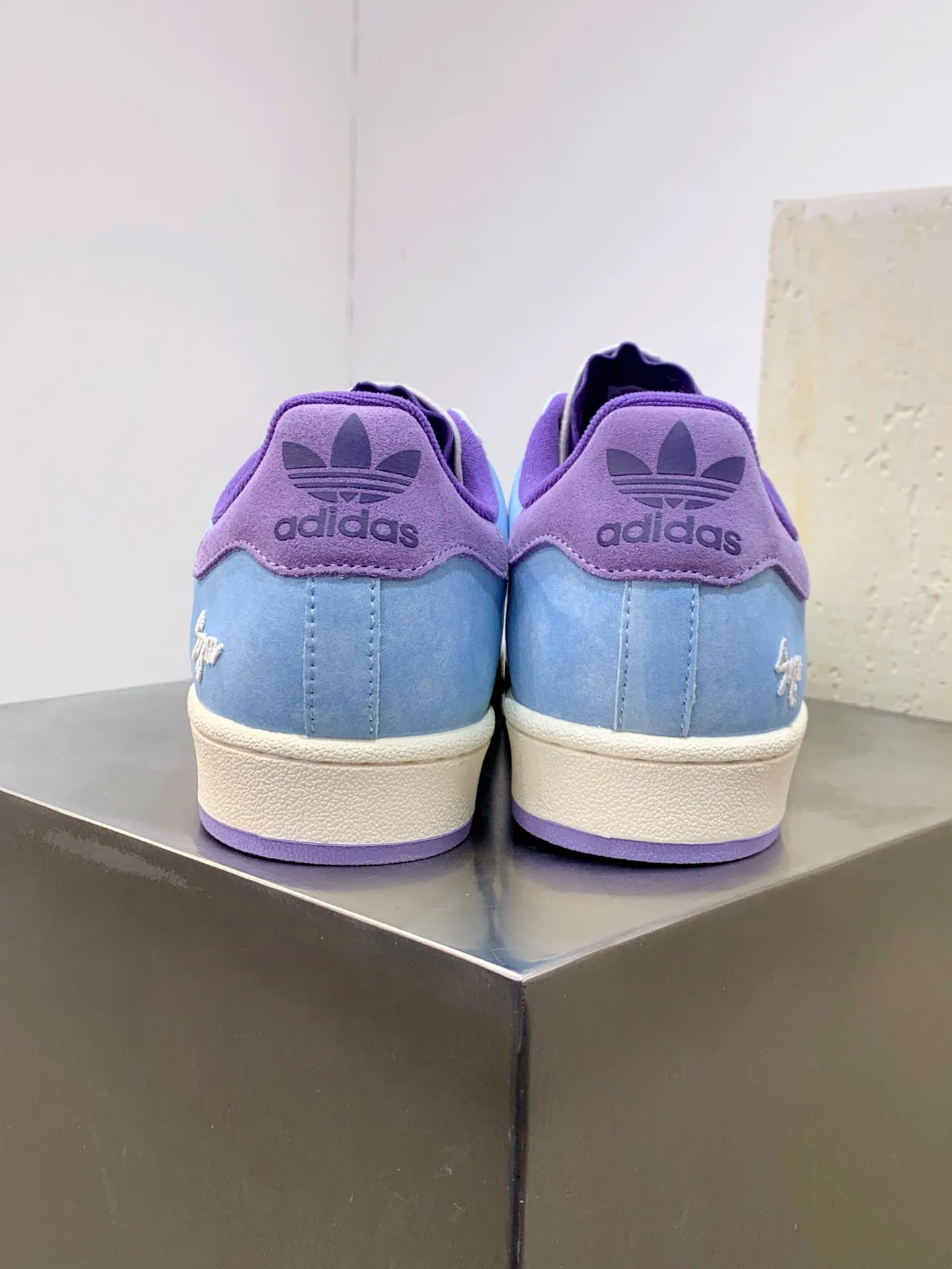 Adidas Originals Superstar Blue Purple Replica Shoes – Adidas Replica Sneakers Timeless 522